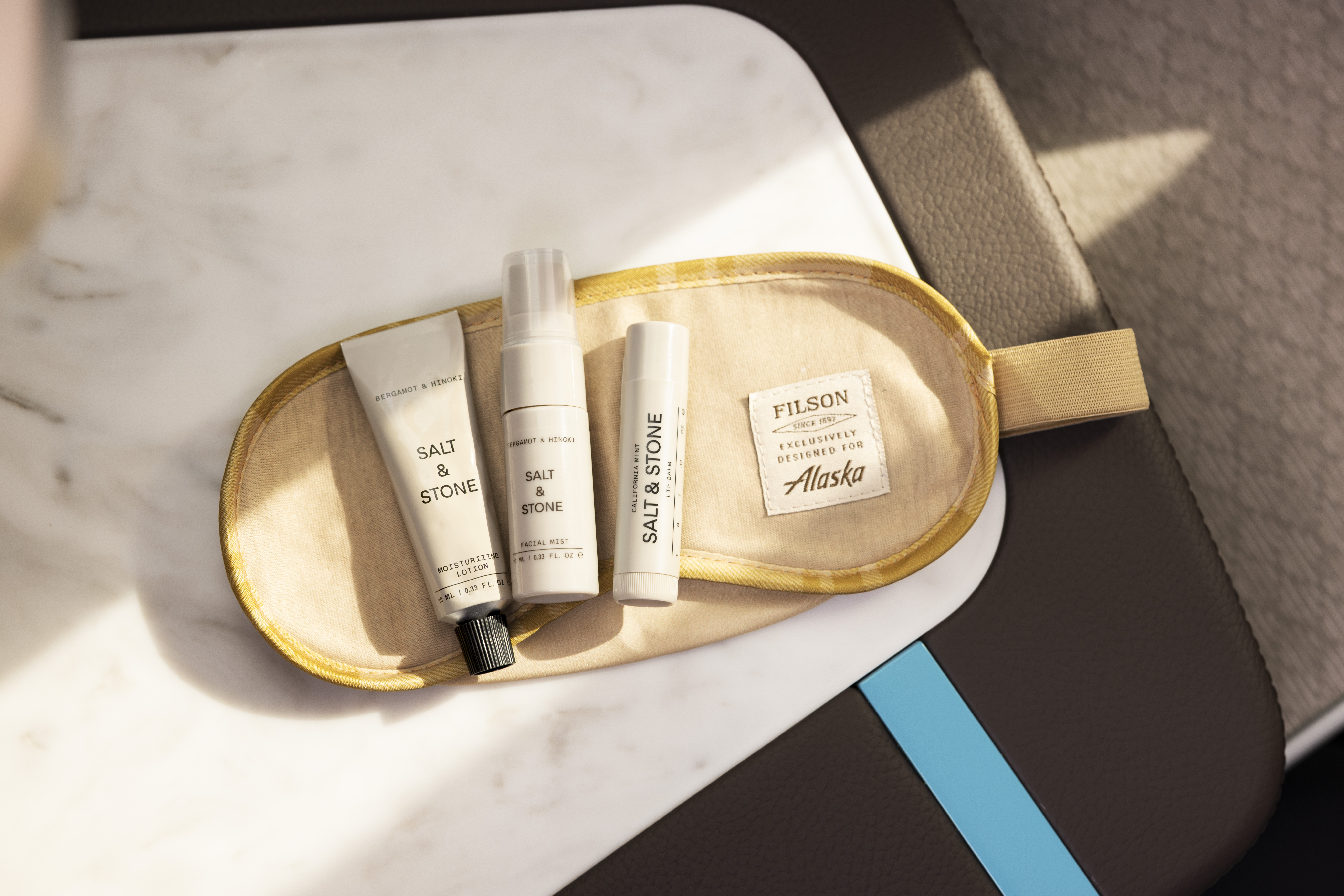 Alaska Airlines new amenity kit contents Alaska Airlines new amenity kit contents