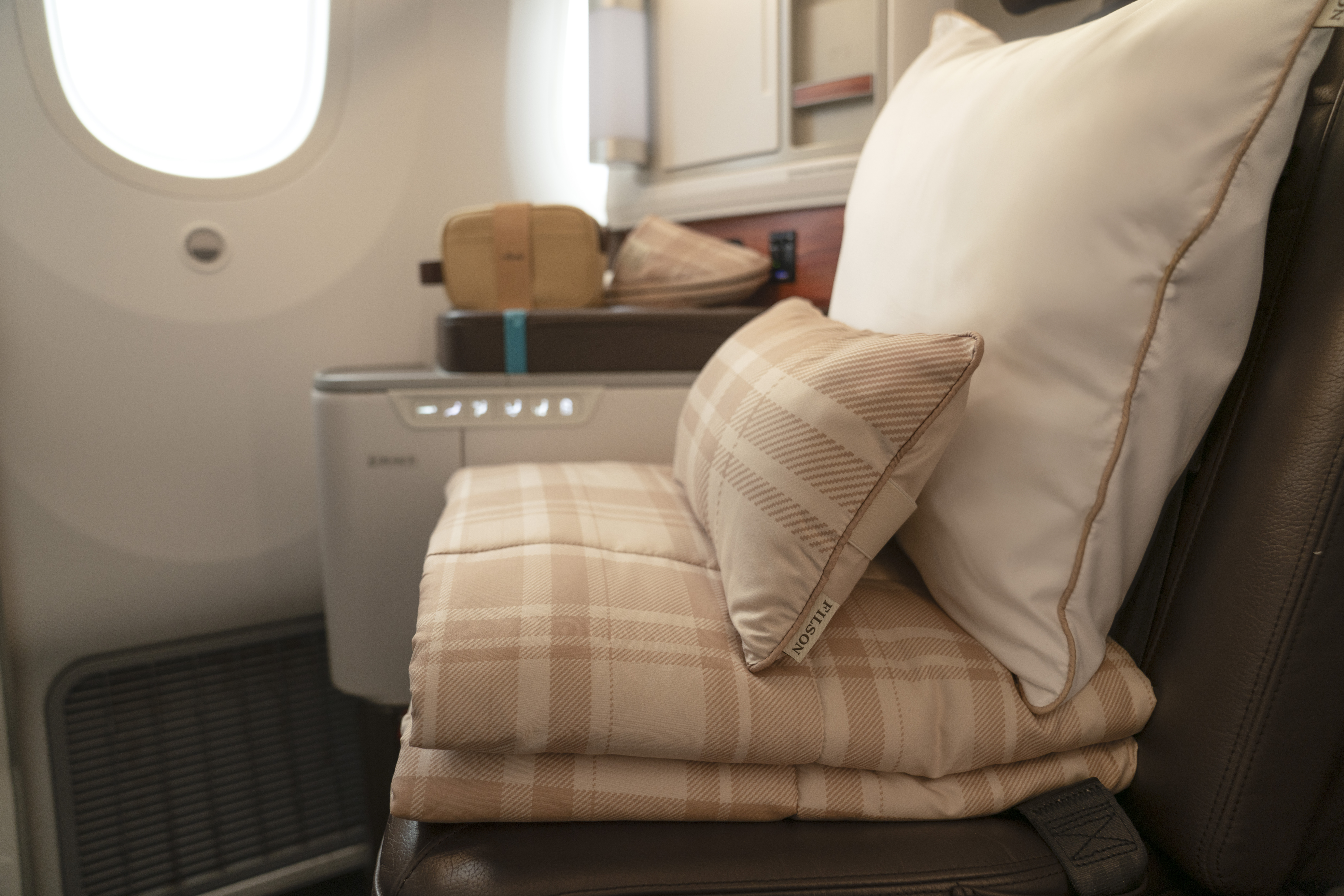 Alaska Airlines new business class bedding Alaska Airlines new business class bedding