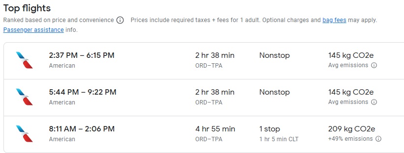 Alternative Flights Google