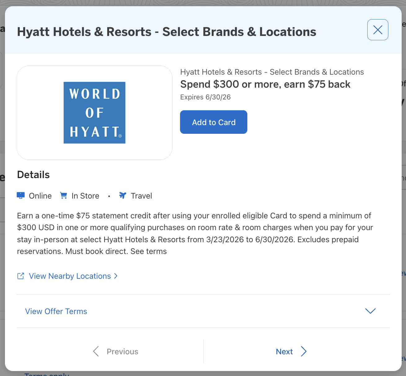 Amex Offer Hyatt March 2026 Amex Offer Hyatt March 2026