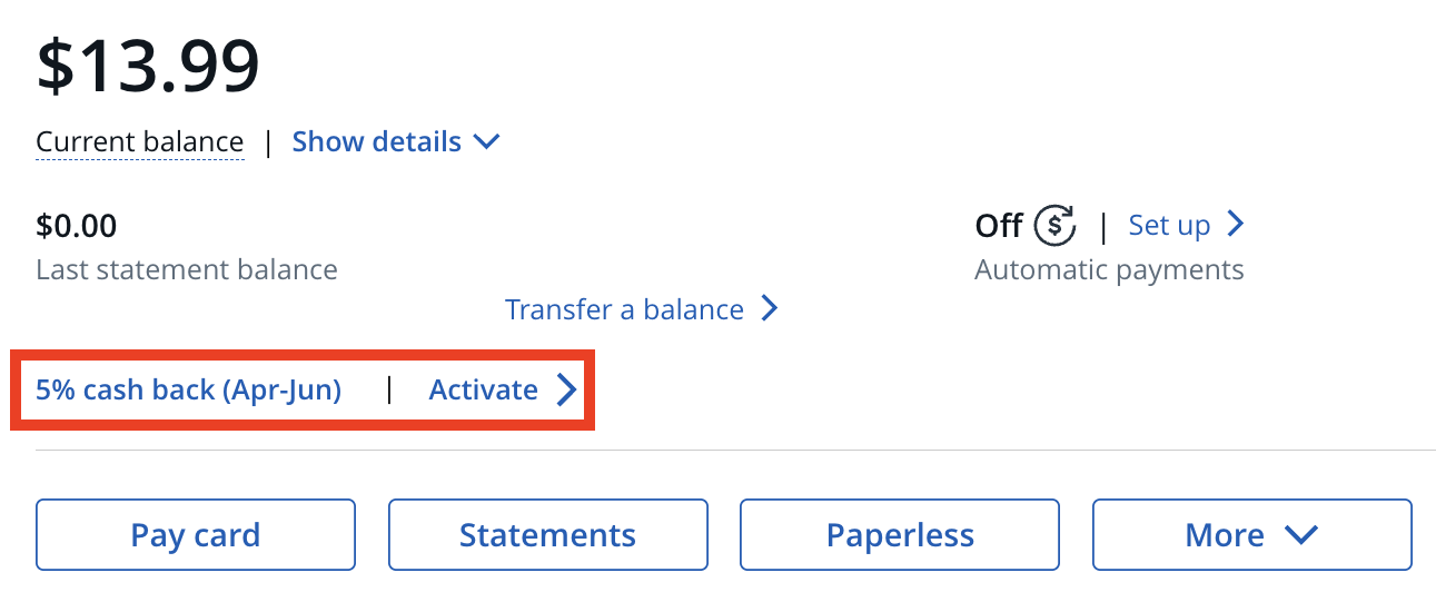 Chase Freedom Q2 2026 activation Chase Freedom Q2 2026 activation