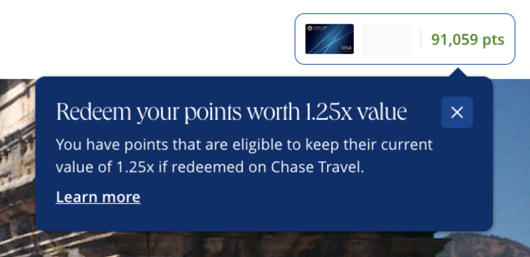Chase Travel Points Boost