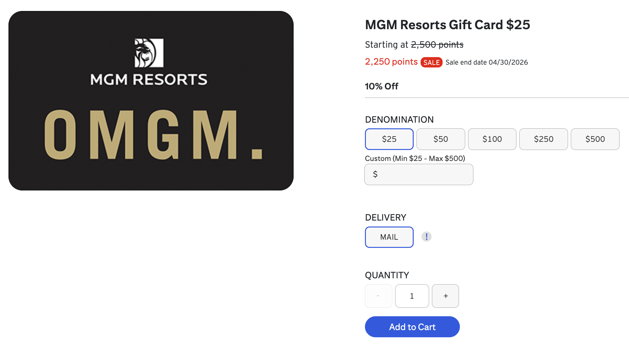 Cit gift card sale MGM April 2026 Cit gift card sale MGM April 2026