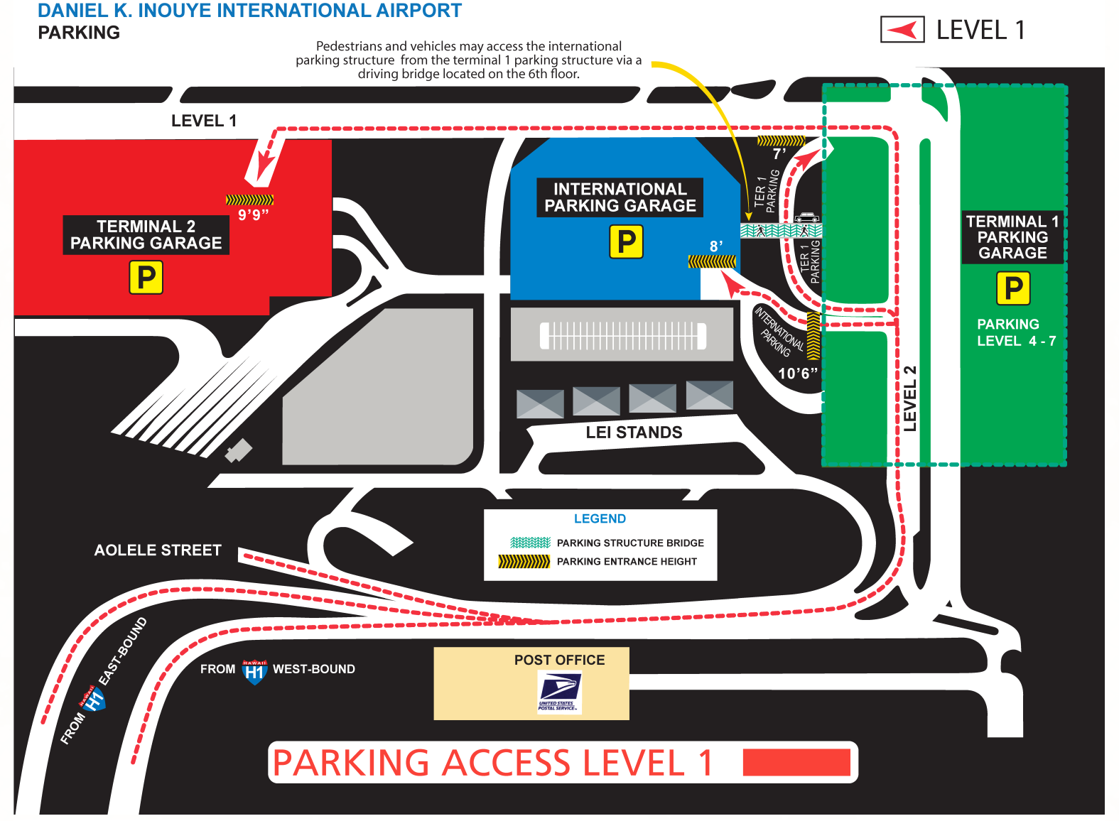 Daniel K Inouye International Airport parking