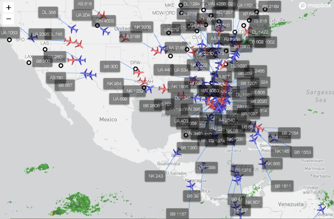 Fort Lauderdale Hollywood International Airport Traffic Map Fort Lauderdale Hollywood International Airport Route Map
