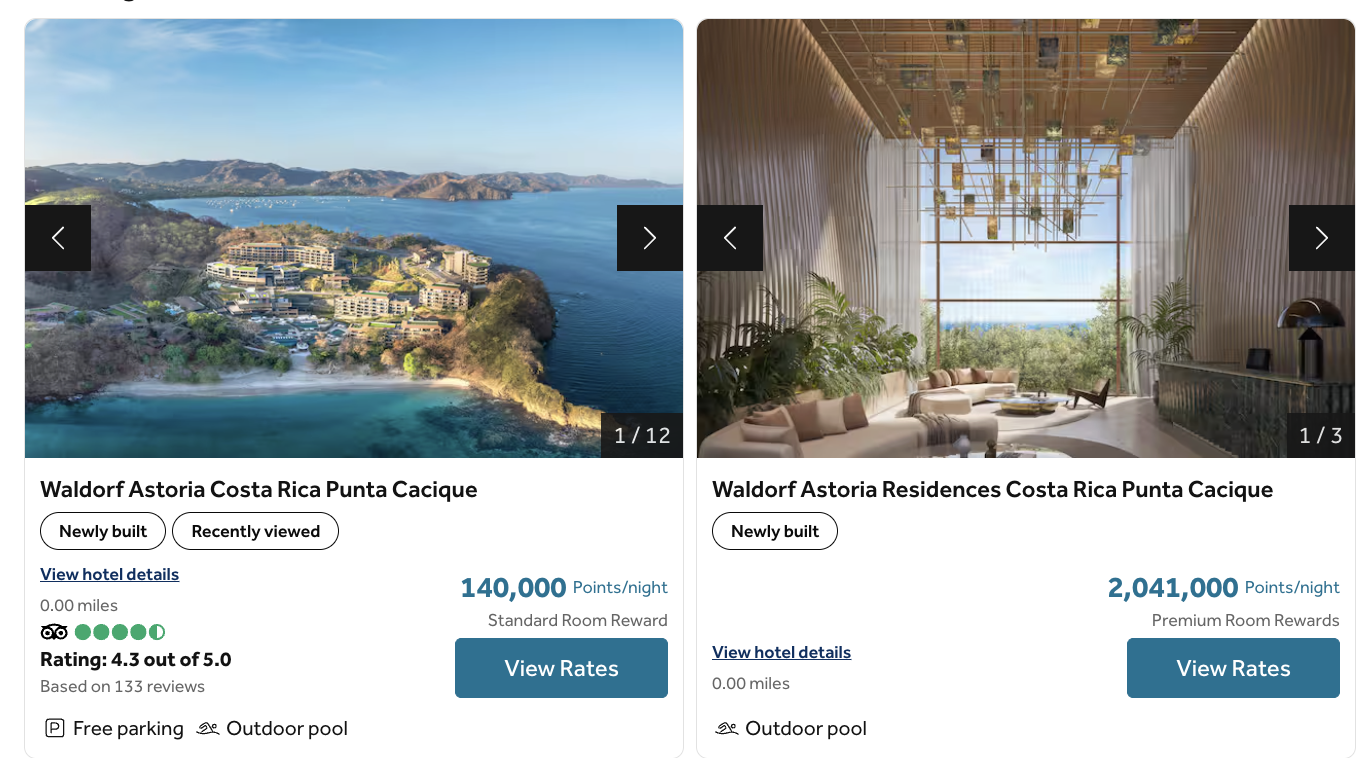Hilton Honors Standard vs Premium Room Reward Hilton Honors Standard vs Premium Room Reward