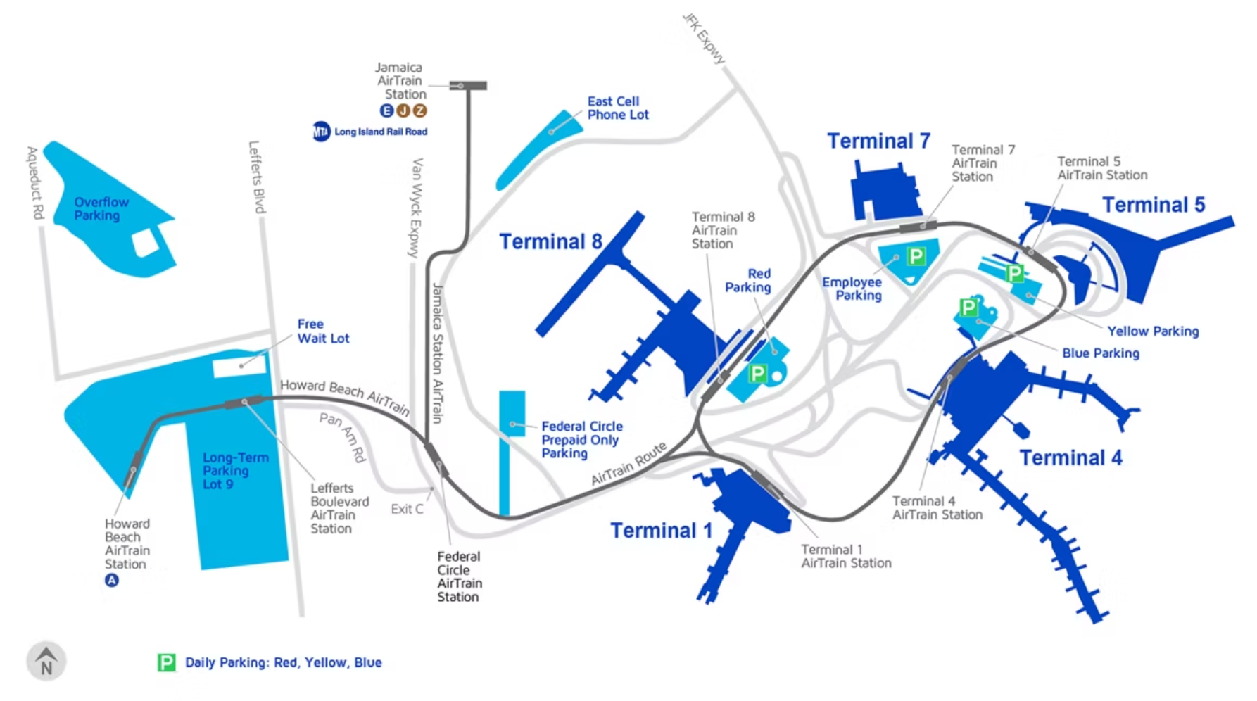 John F Kennedy International Airport map