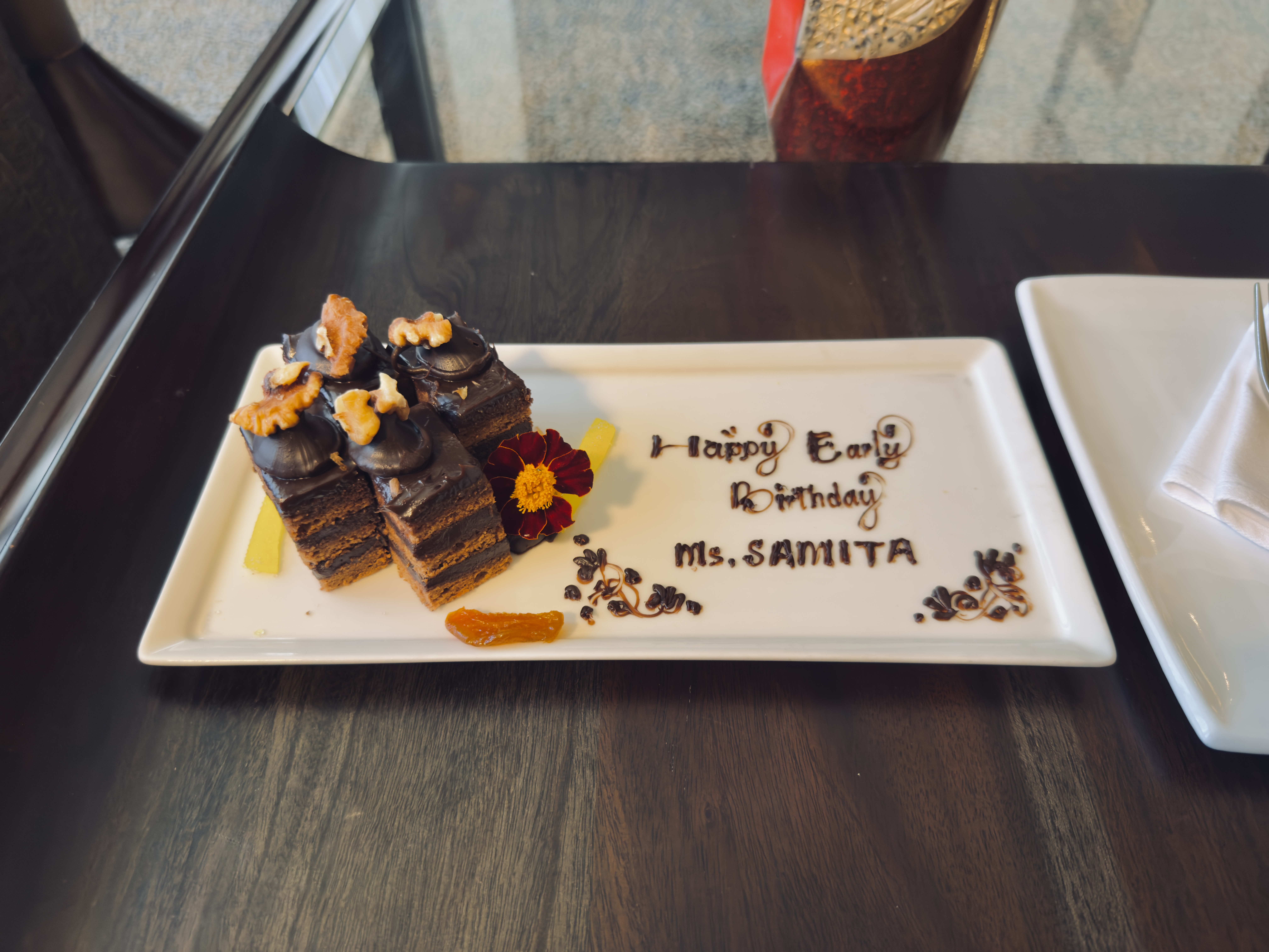 Mandarin Oriental, Jakarta birthday treat in room Mandarin Oriental, Jakarta birthday treat in room