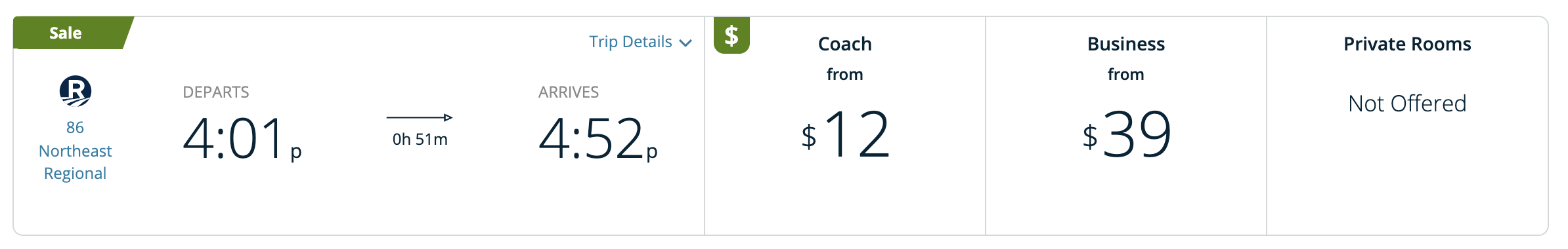 PVD BOS Amtrak Sale PVD BOS Amtrak Sale
