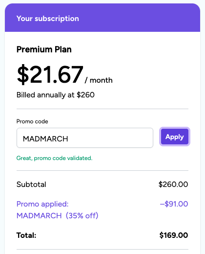 Screenshot 2026 03 19 at 4.18.36 PM point.me Premium discount