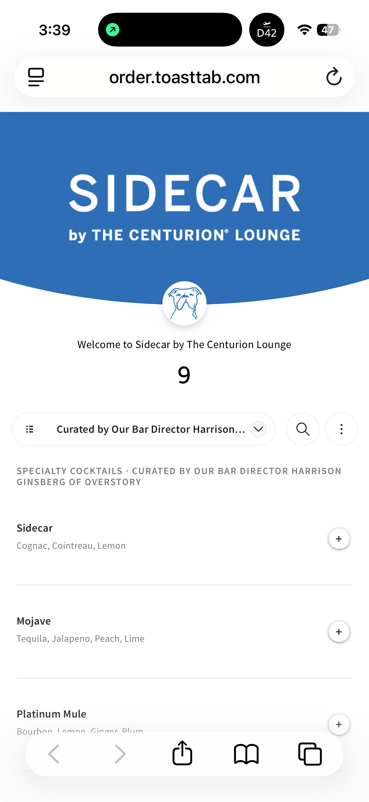 Sidecar by The Centurion Lounge