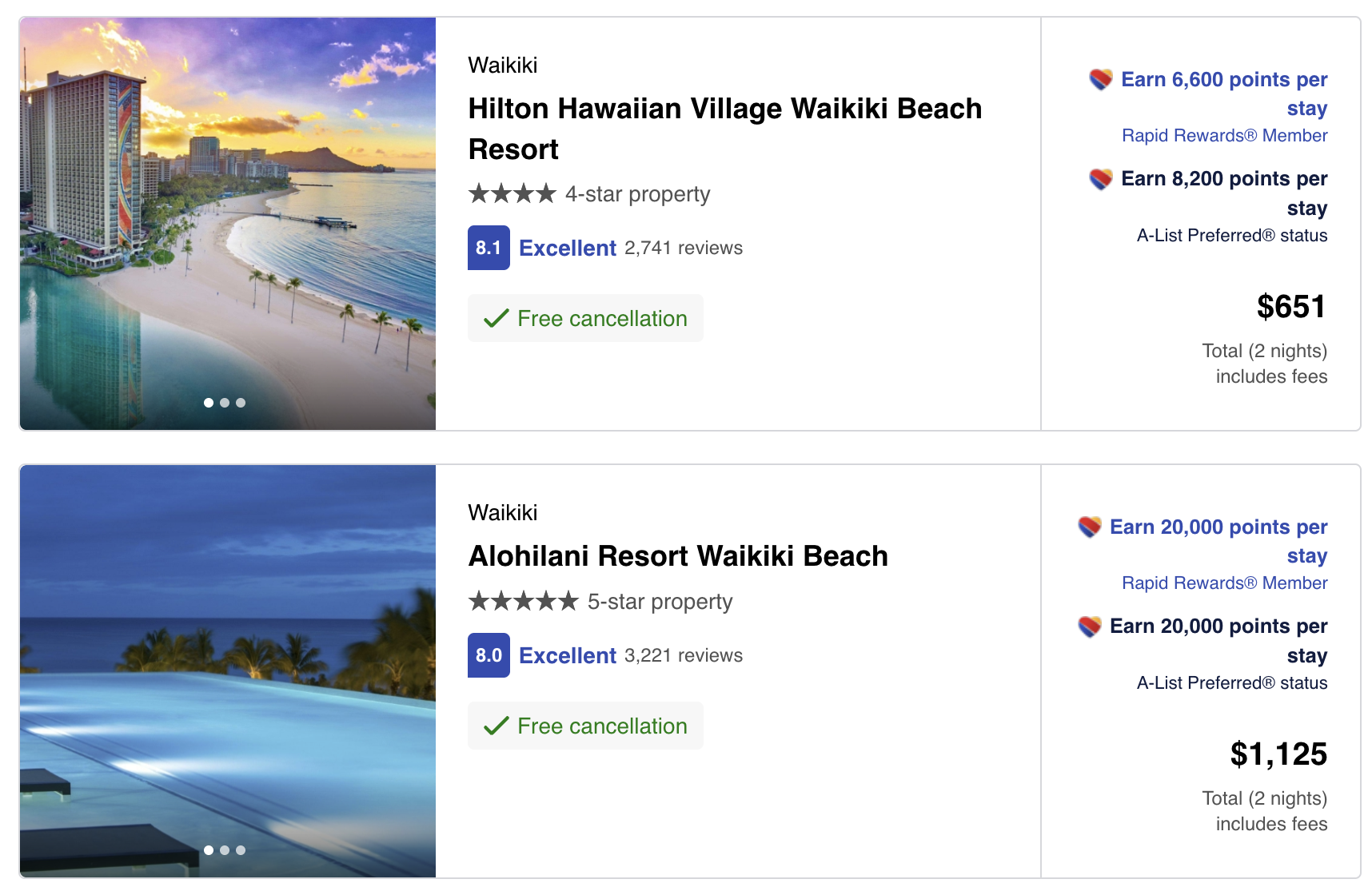 Southwesthotels.com bookings