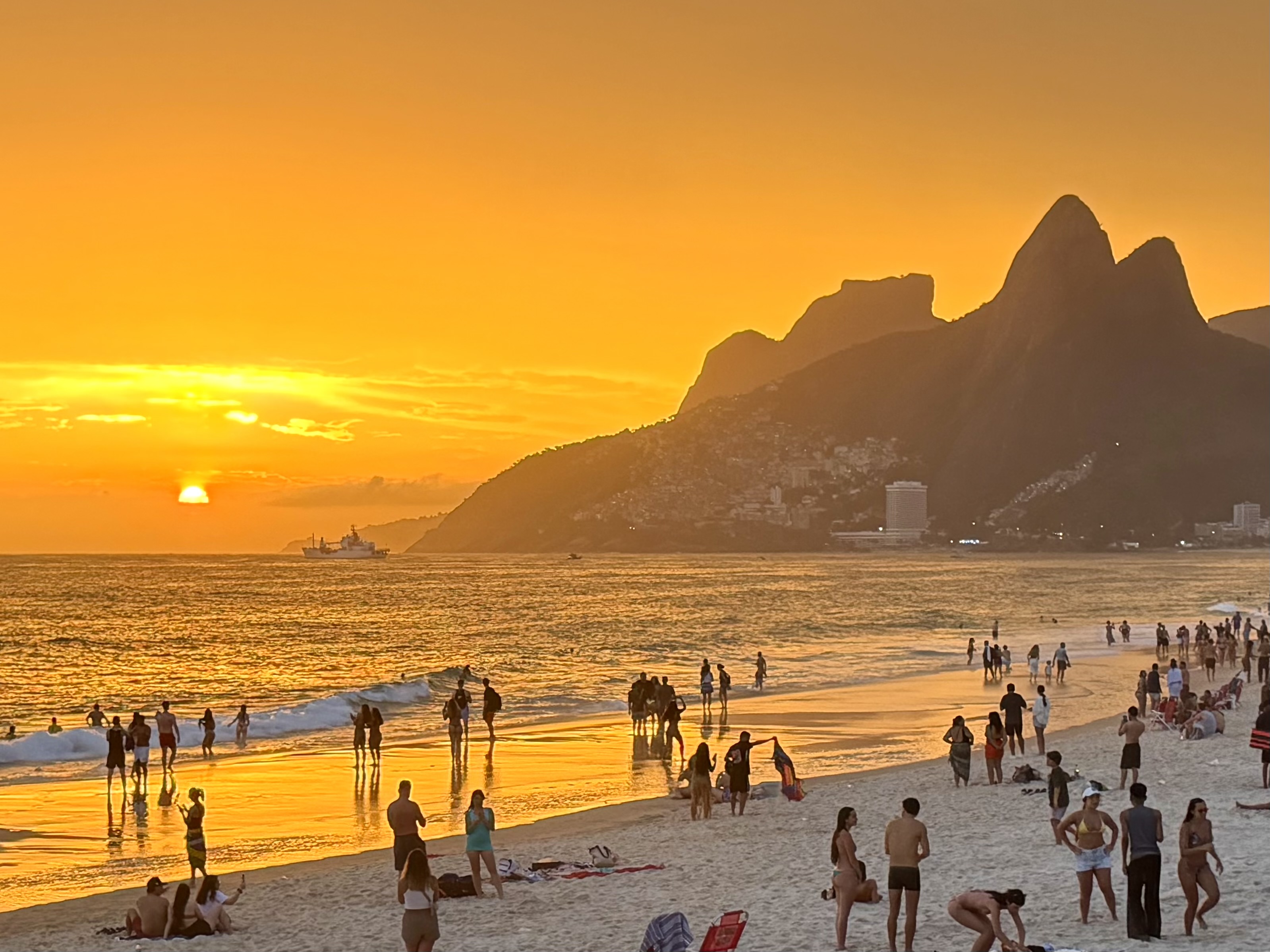Sunset on Ipanema Beach Rio de Janeiro Brazil Sunset on Ipanema Beach Rio de Janeiro Brazil