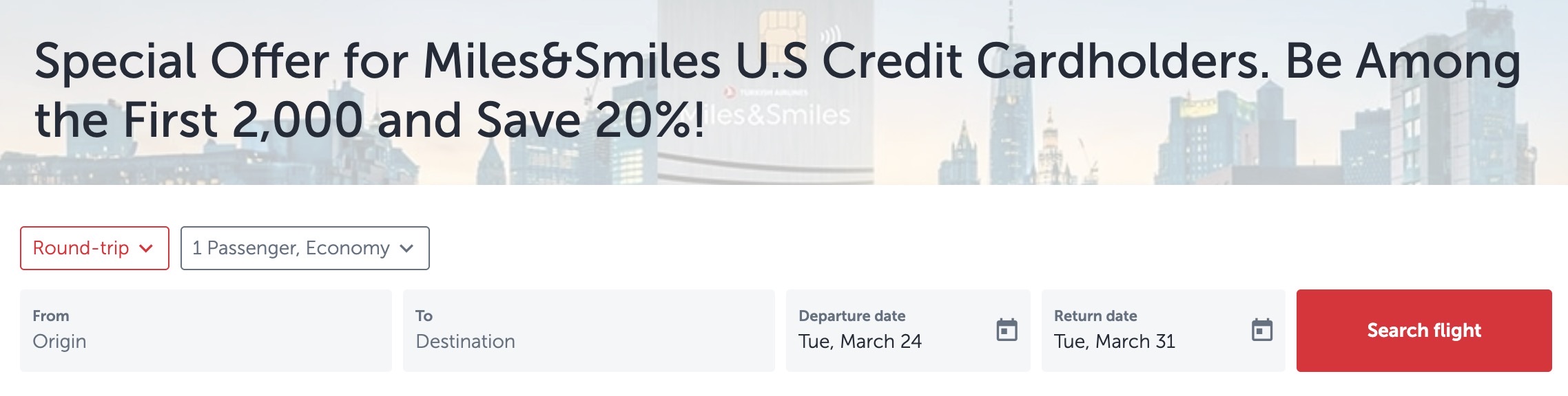 Turkish Airlines 20 discount Turkish Airlines 20 discount