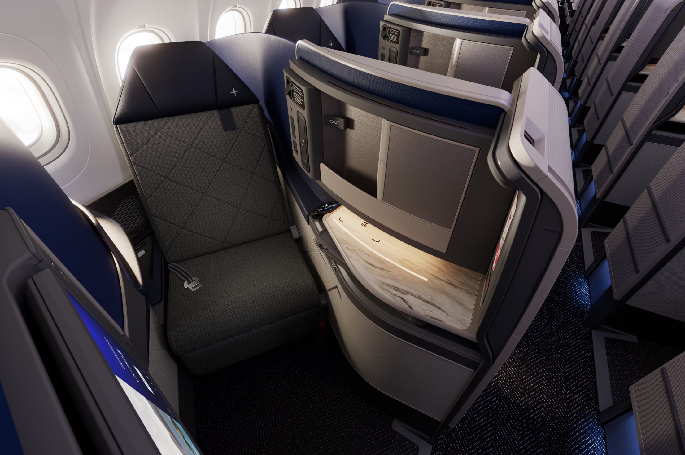 United Polaris on the A321neo Coastliner