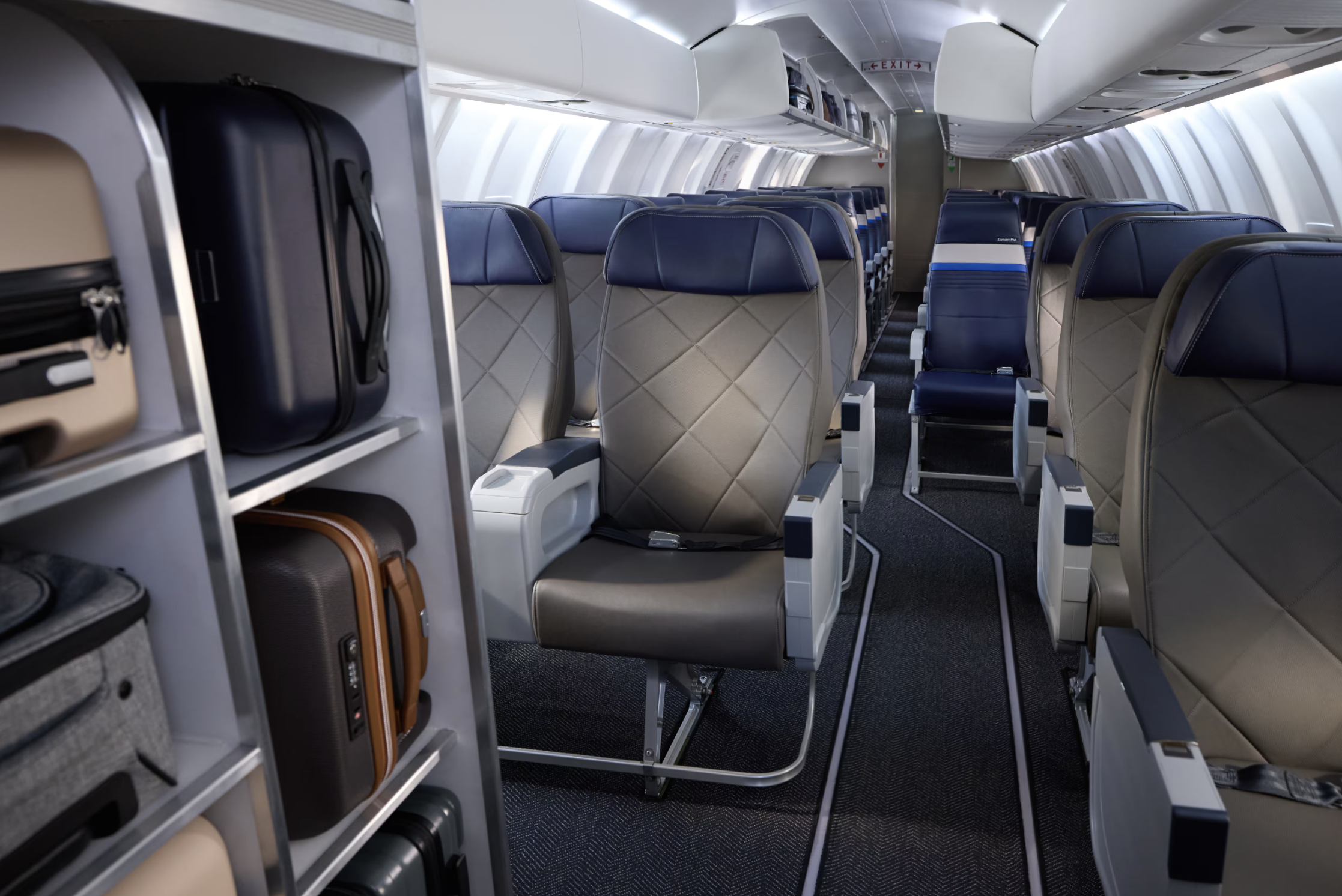 United new CRJ450 cabin