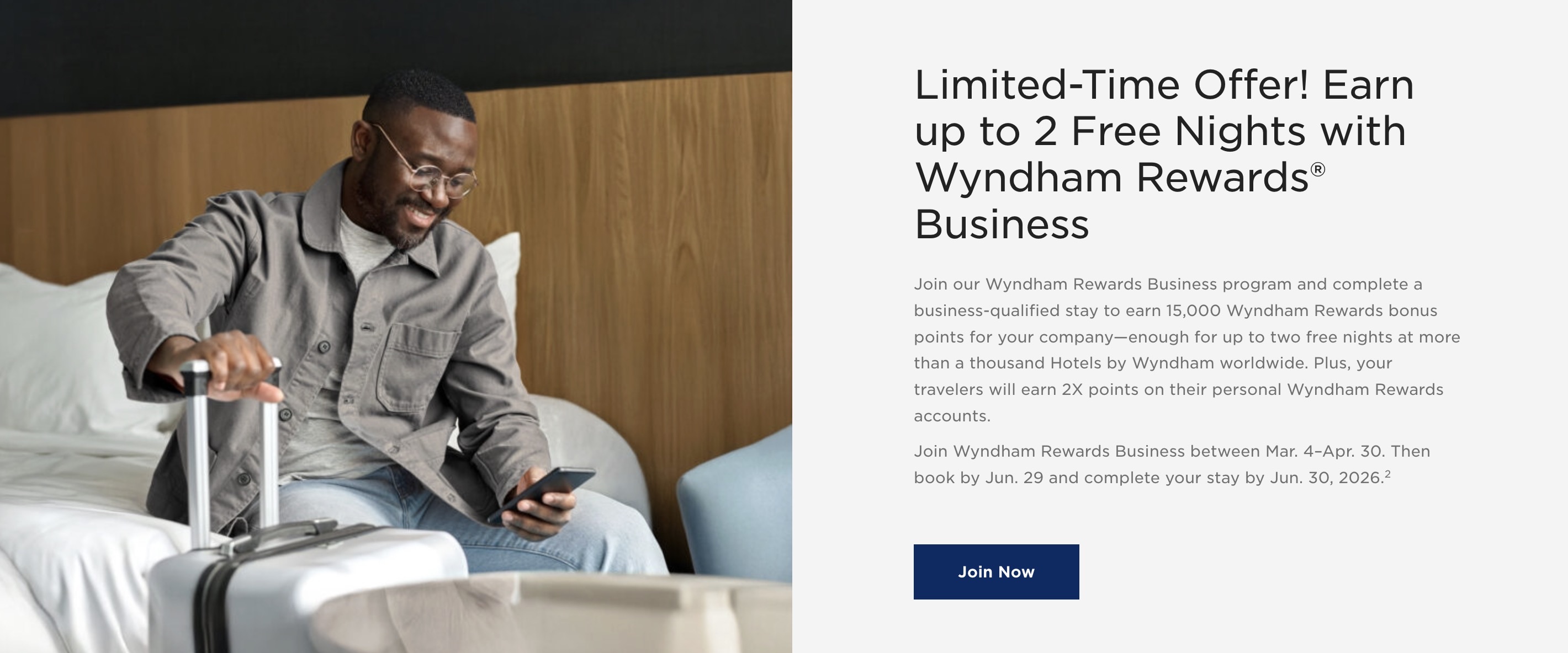 Wyndham Rewards Business Promotion Wyndham Rewards Business Promotion