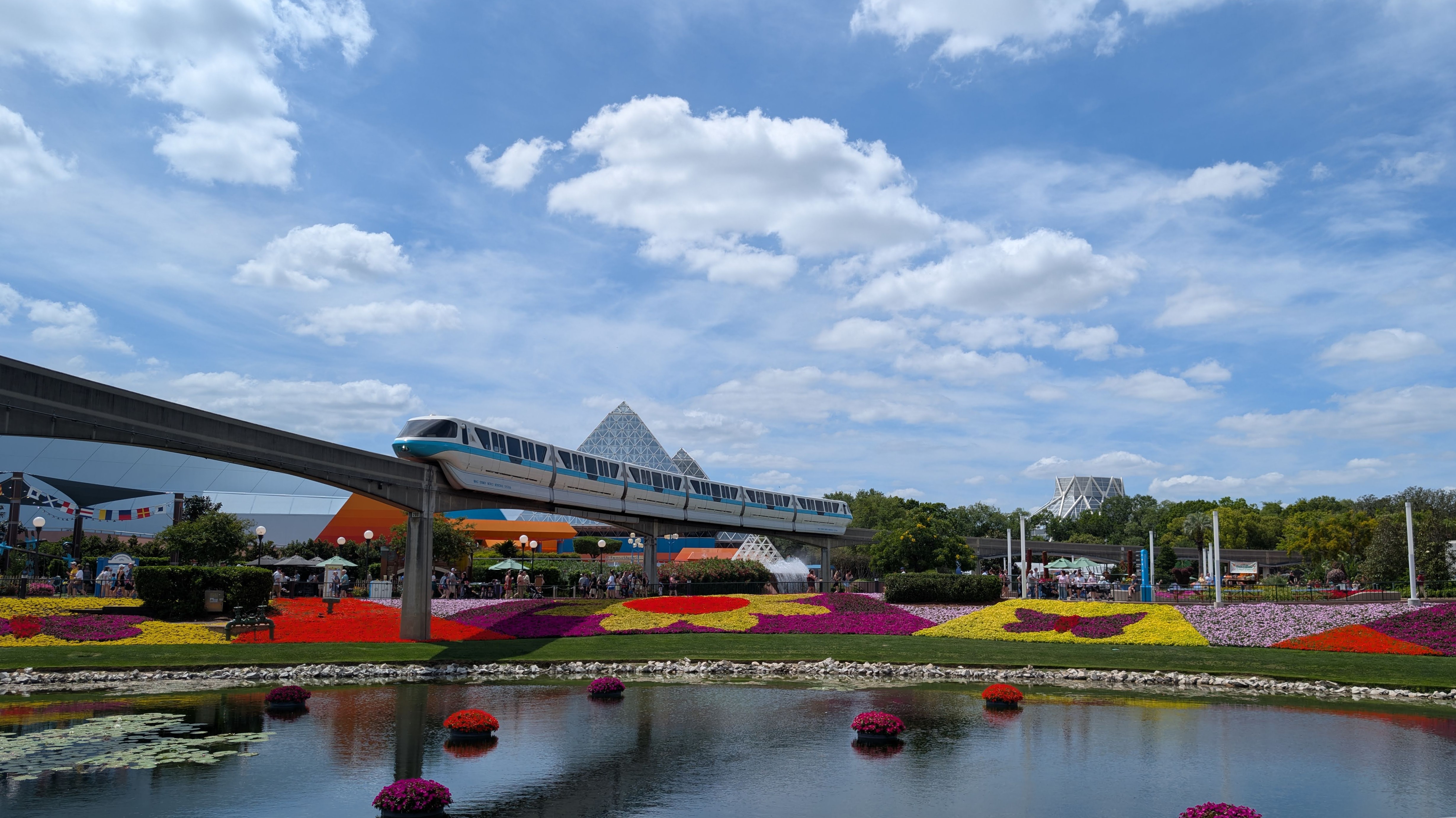 2026 EPCOT International Flower & Garden Festival flower carpet and monorail 2026 EPCOT International Flower & Garden Festival flower carpet and monorail