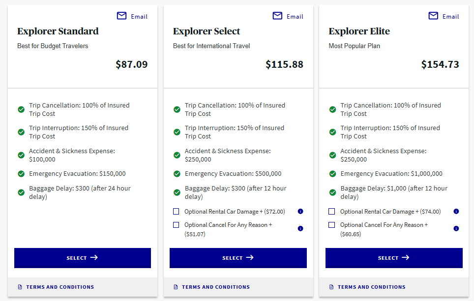 AXA travel insurance quotes AXA Travel Insurance quote results
