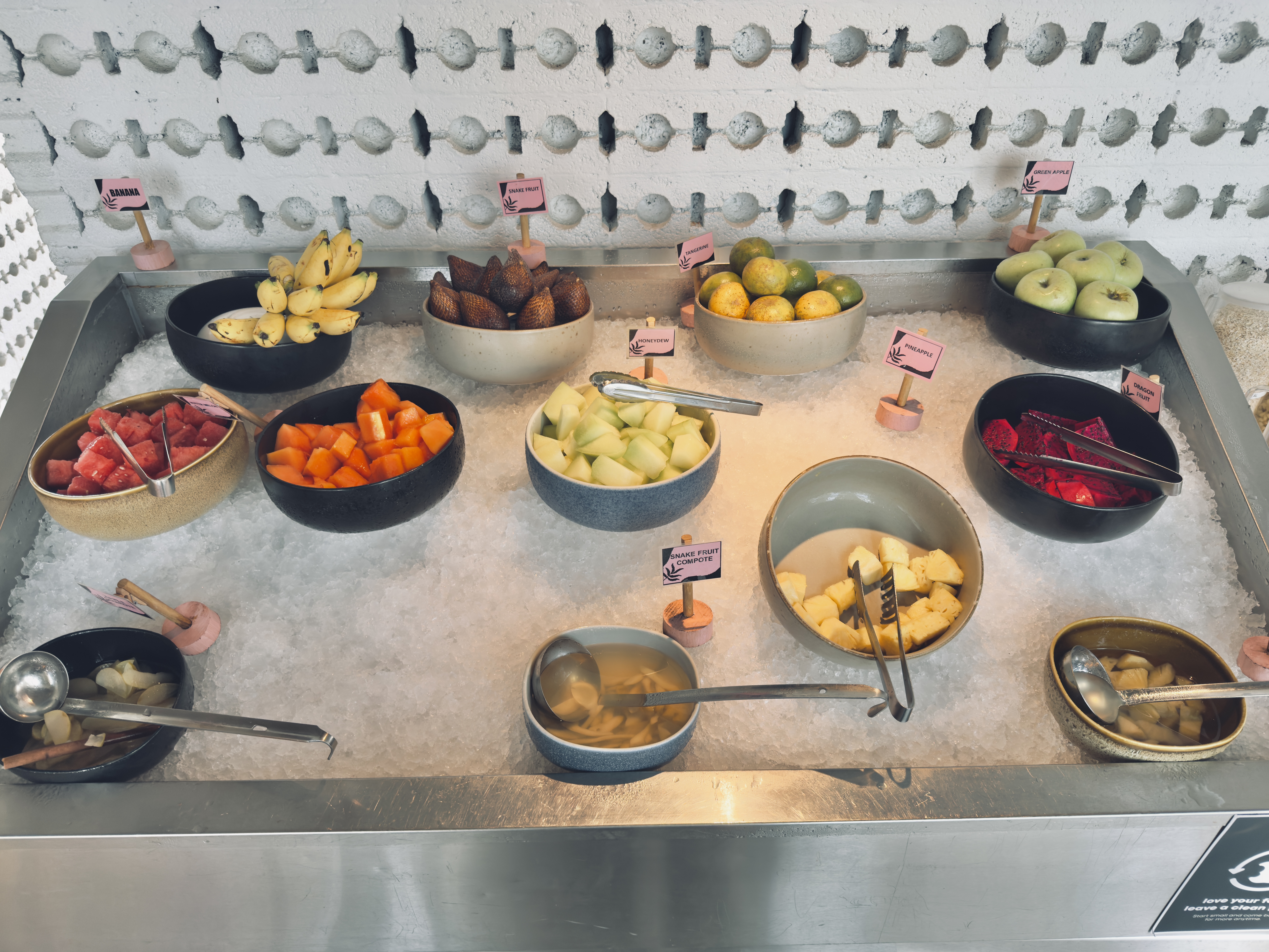 Aloft Bali Seminyak breakfast fruits