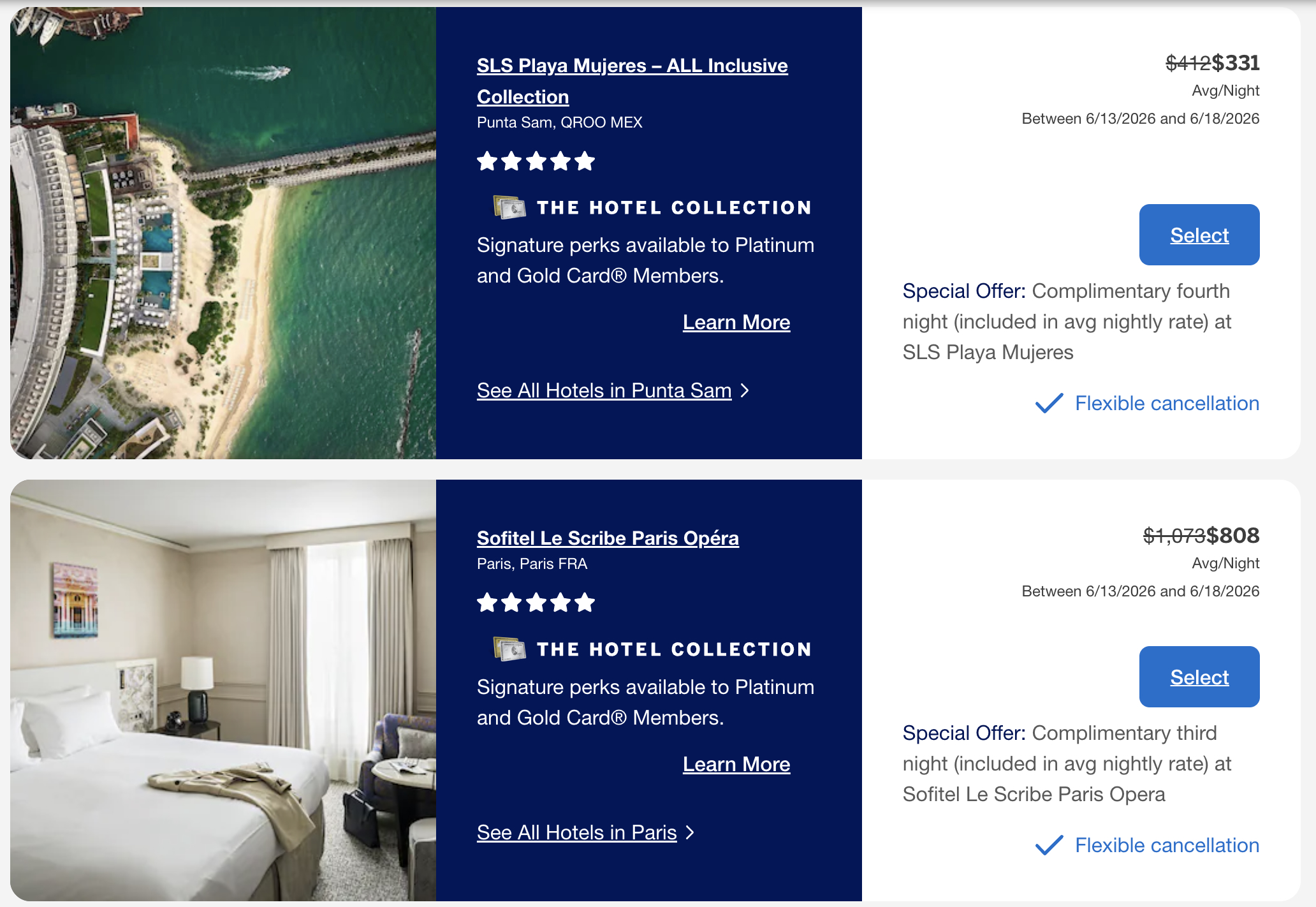 Amex Travel THC offer extra night Amex Travel THC offer extra night