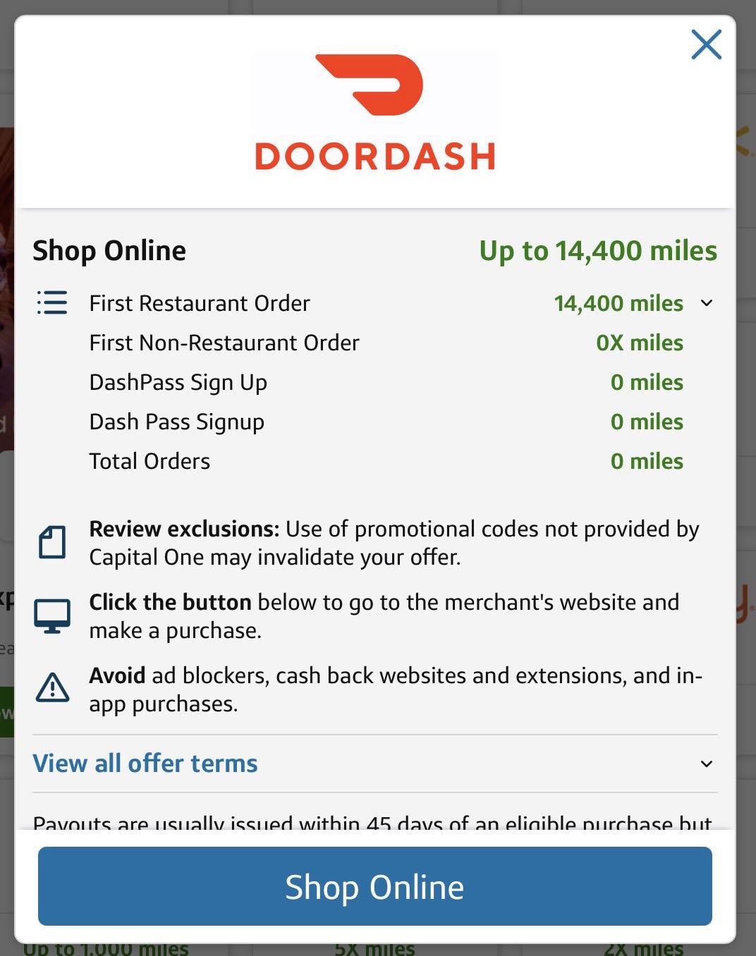 Capital One Offer Doordash Capital One Offer Doordash