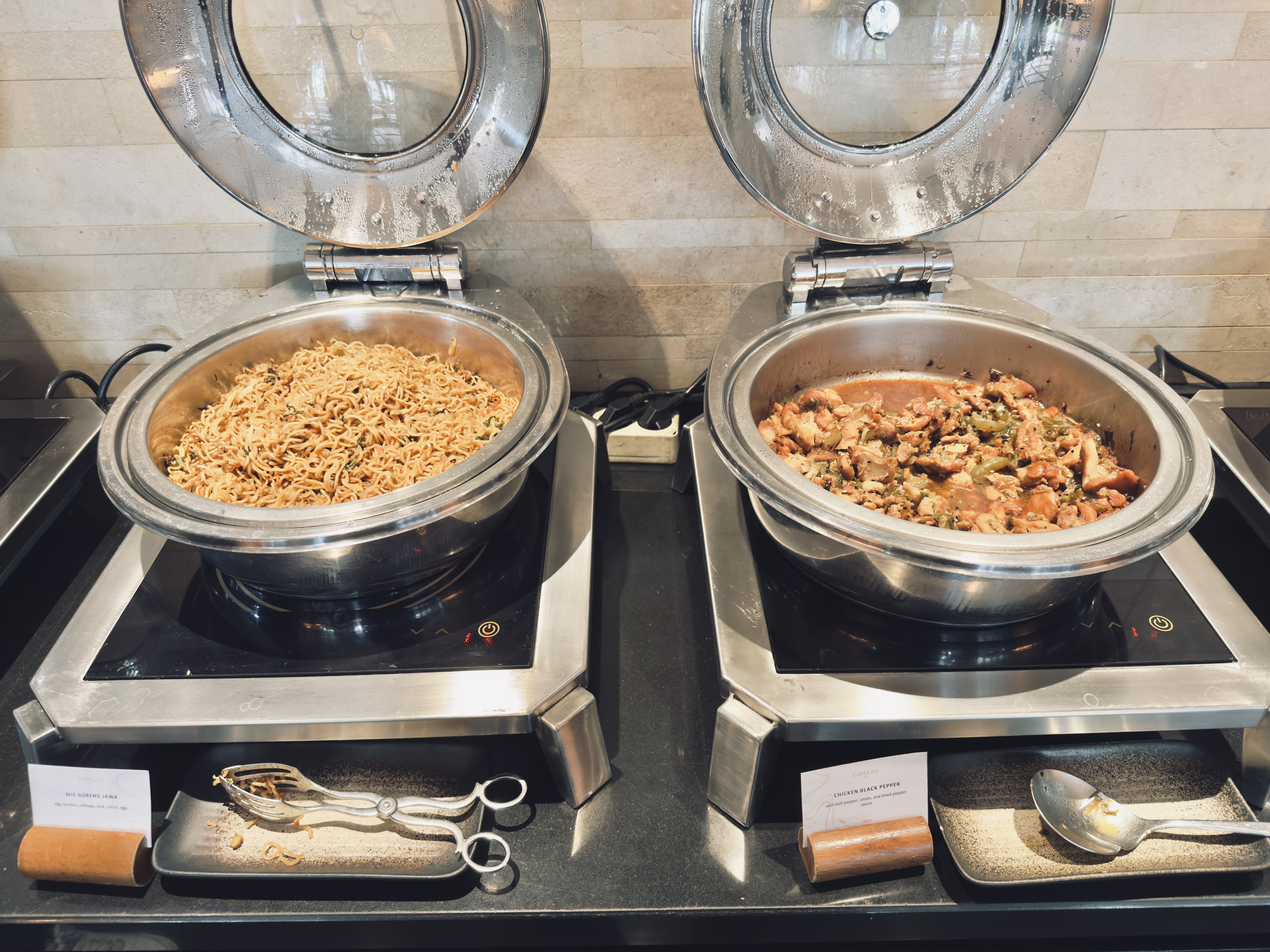Conrad Bali breakfast Indonesian food