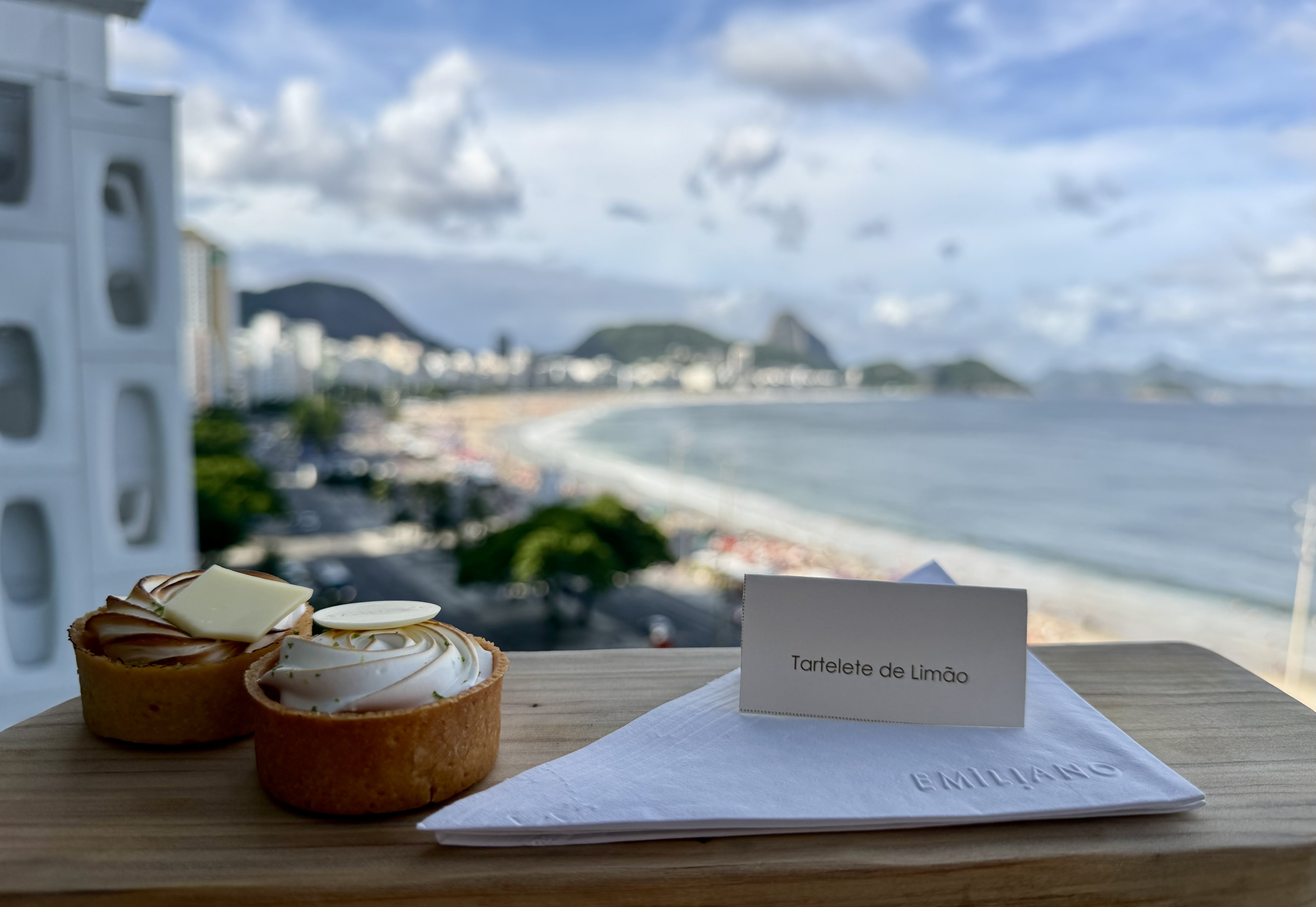 Emiliano Rio daily sweet treat with view