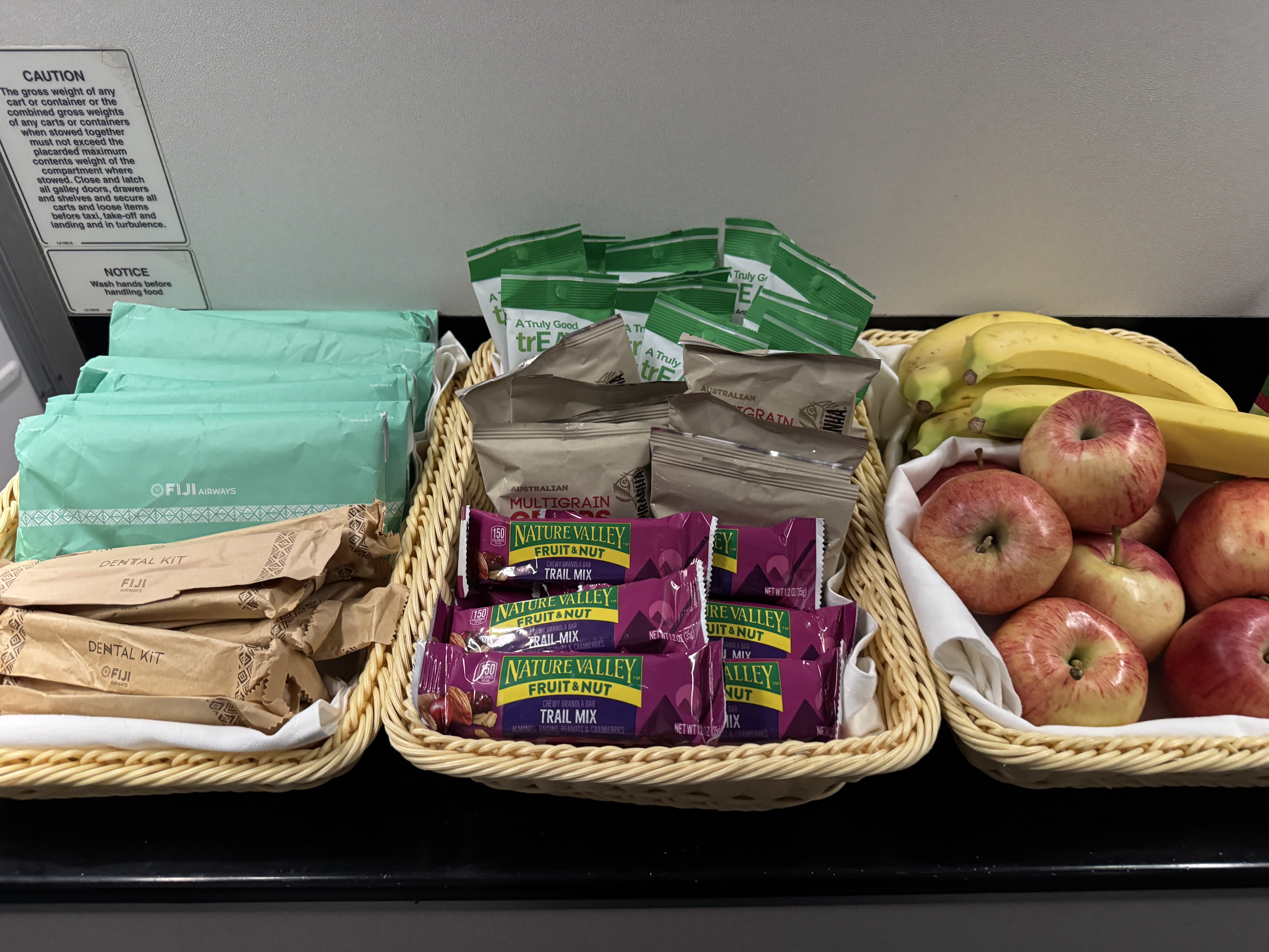 Fiji Airways DFW NAN A350 900 Economy snacks Fiji Airways DFW NAN A350 900 Economy snacks