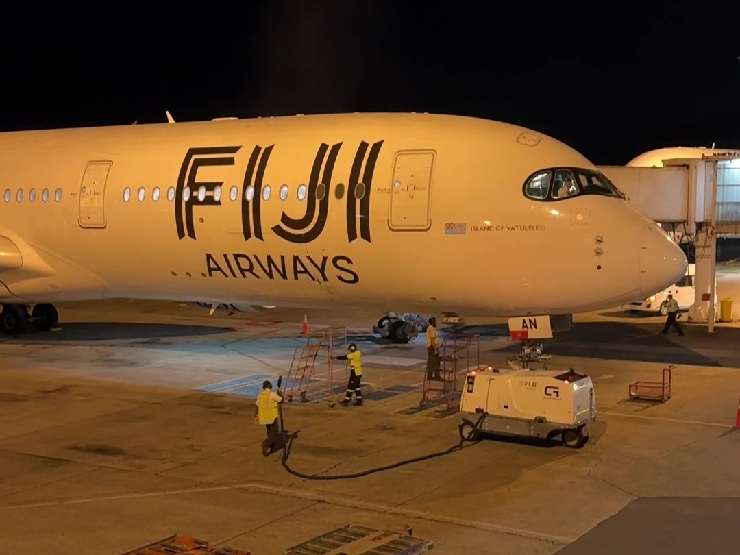 Fiji Airways DFW NAN A350 900 on arrival Fiji Airways DFW NAN A350 900 on arrival