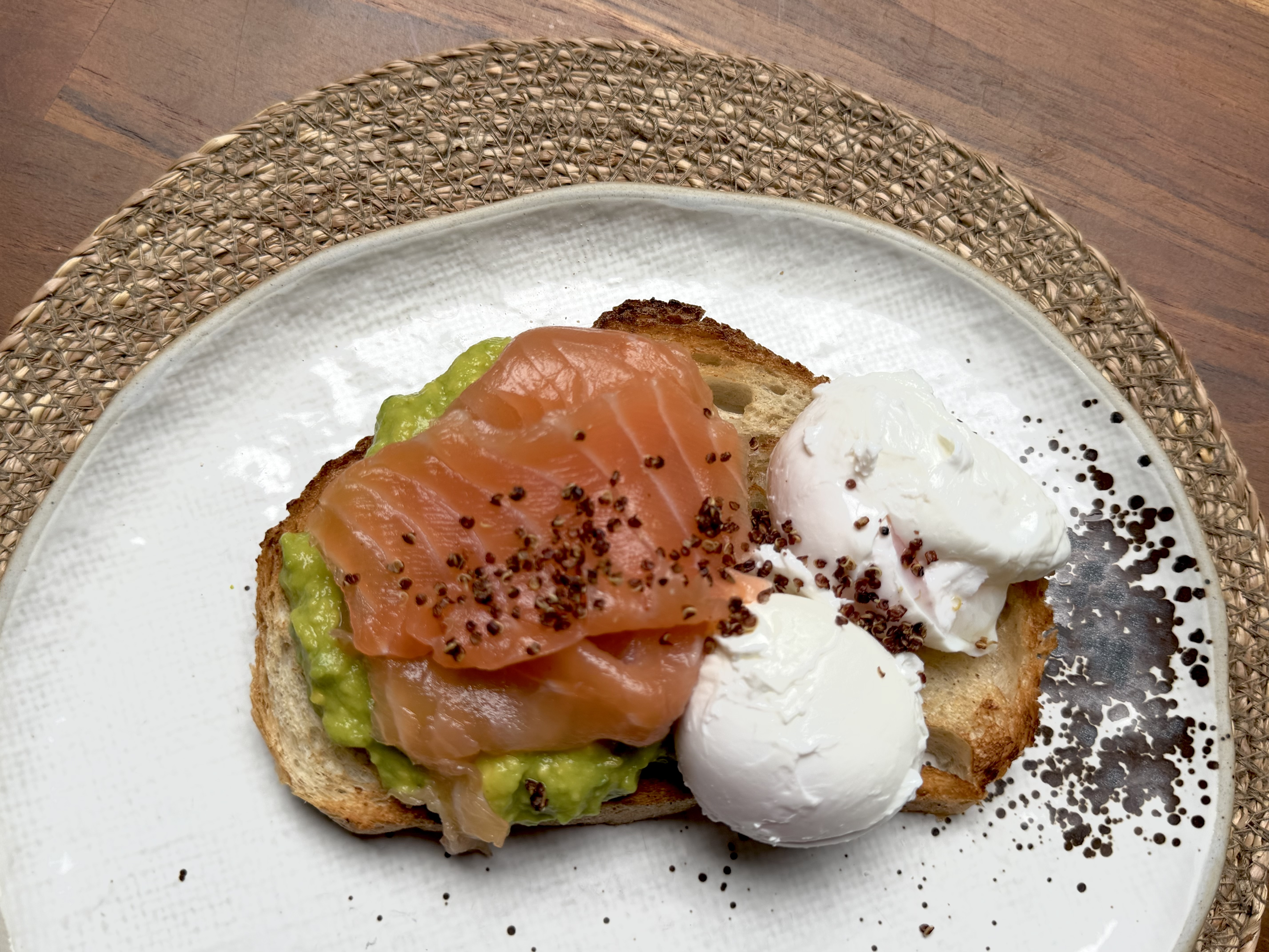 Hyatt Click Clack Medellin breakfast poached eggs and salmon