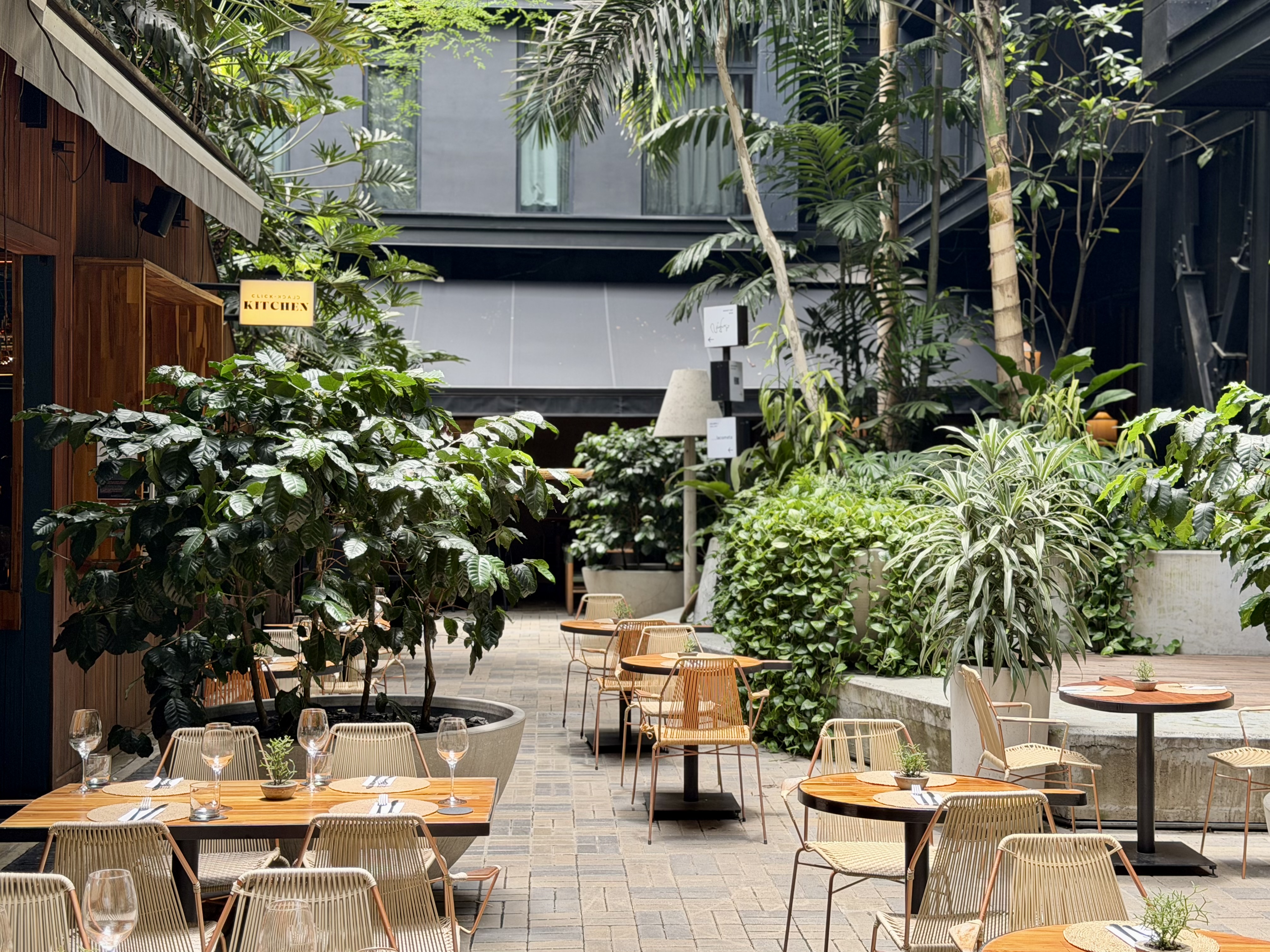 Hyatt Click Clack Medellin courtyard