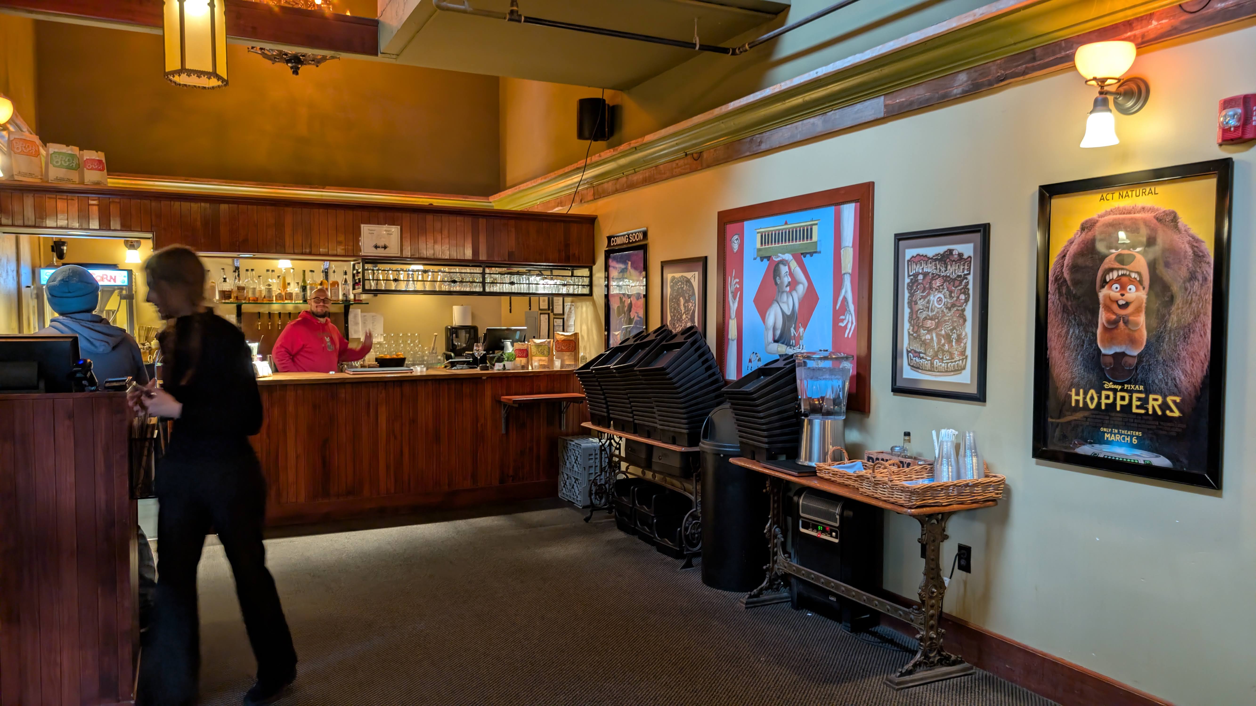 McMenamins Anderson School Hotel movie theater lobby