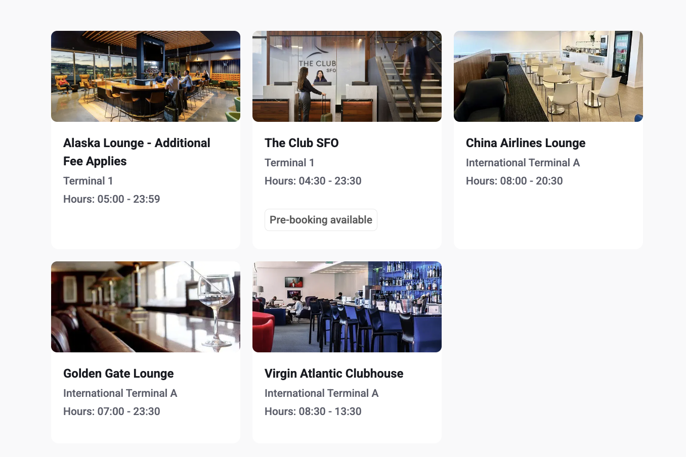 Priority Pass Alaska Lounge SFO