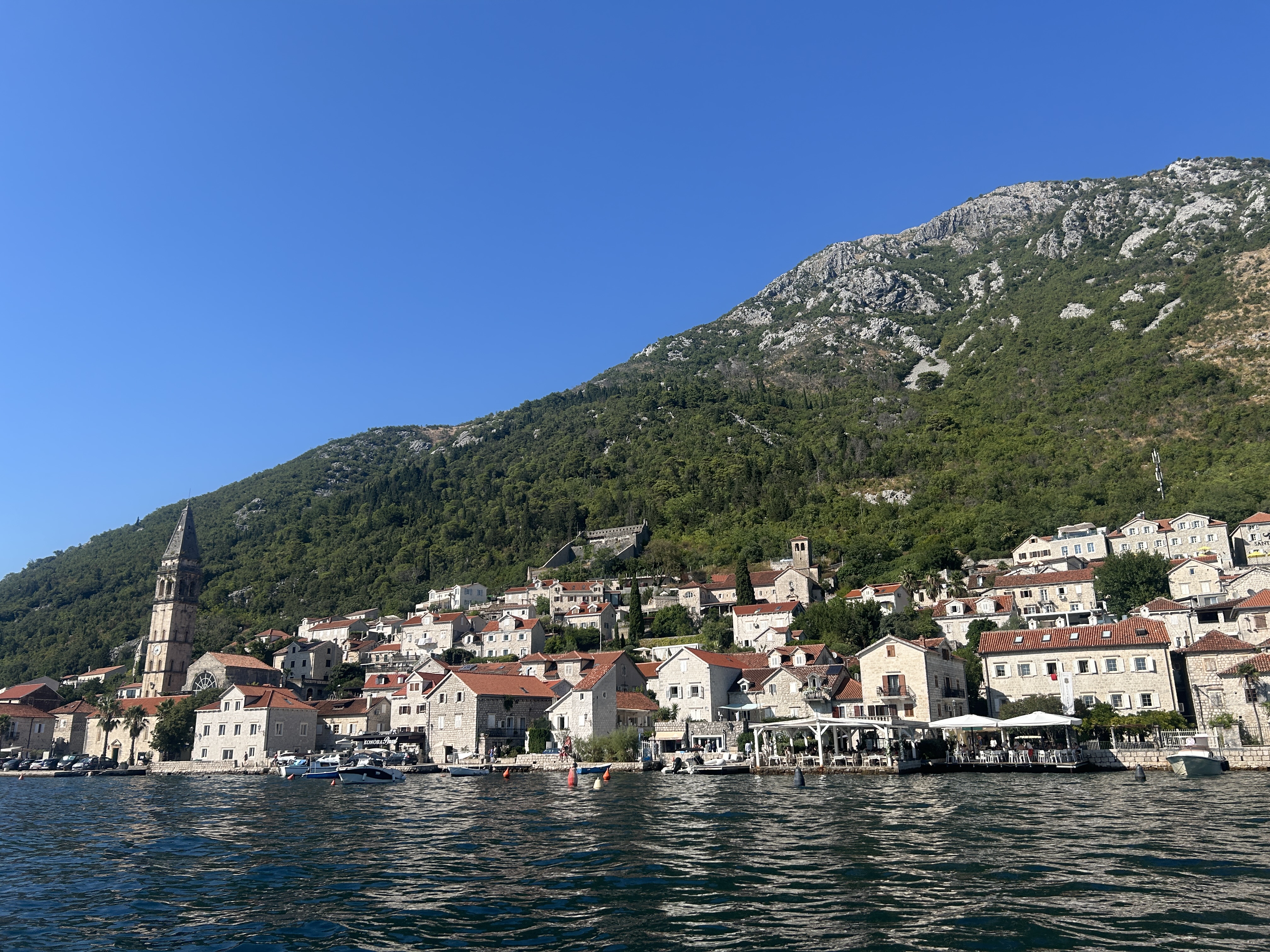 Village in Kotor Bay Village in Kotor Bay