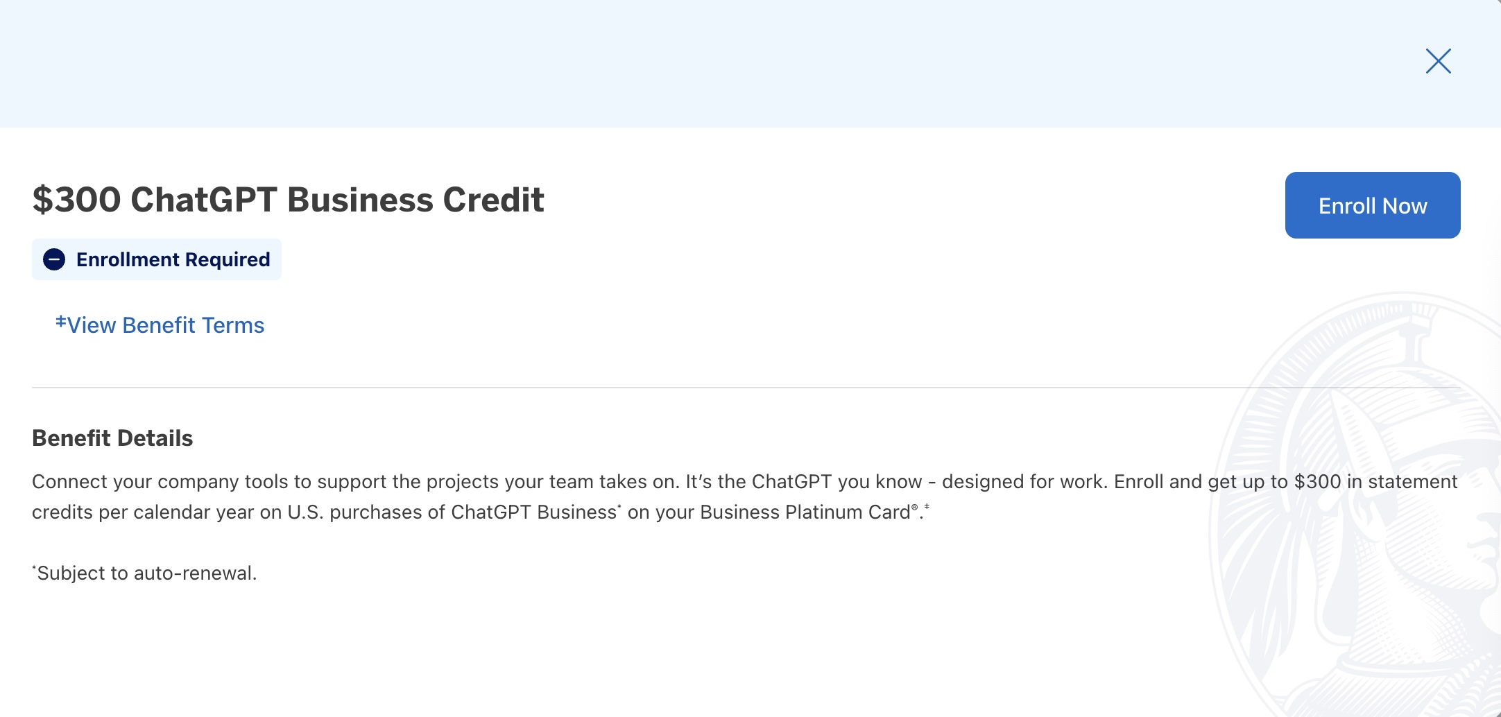 $300 ChatGPT Busniness Credit Under Benefits $300 ChatGPT Busniness Credit Under Benefits