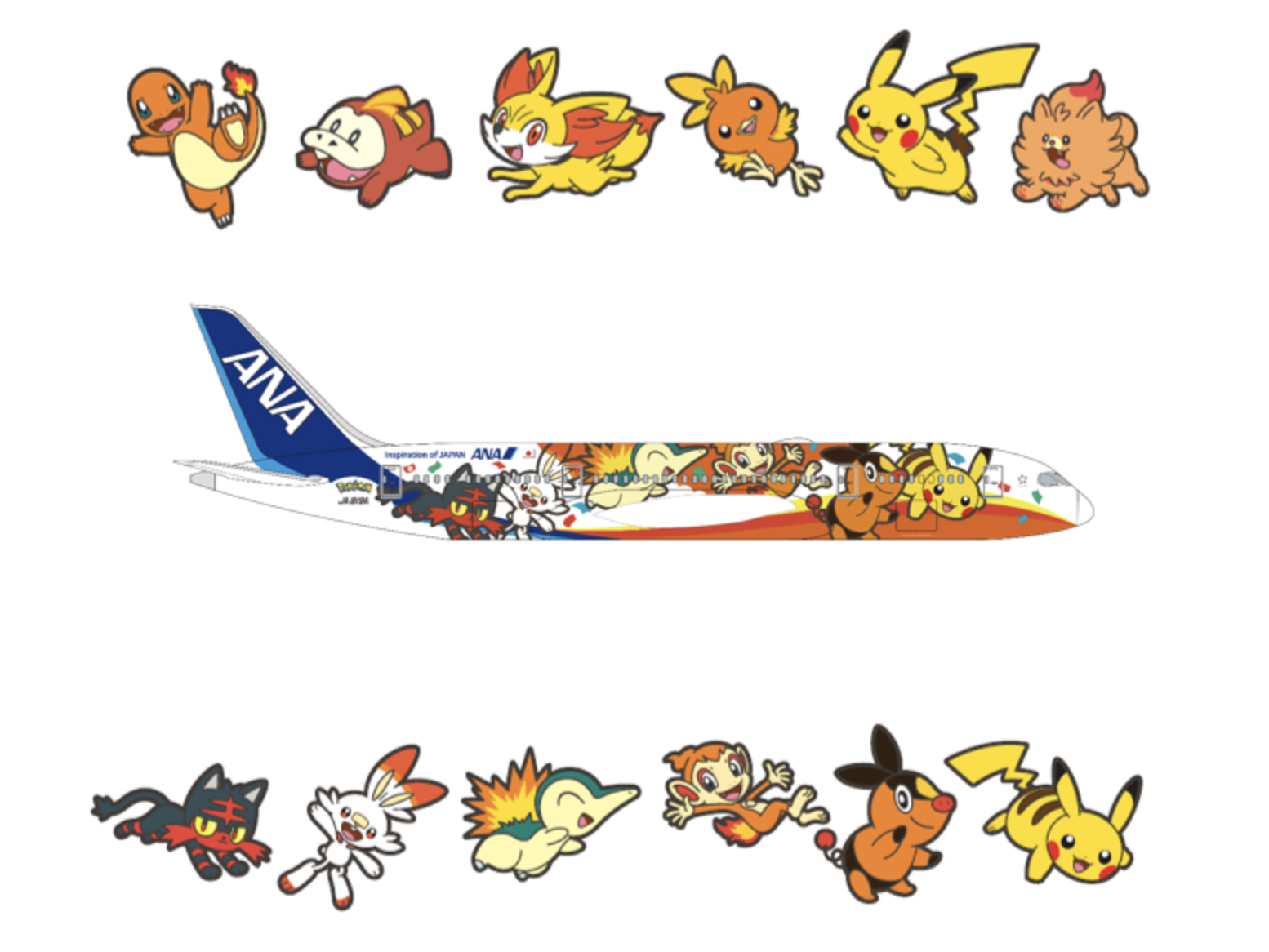 ANA Pokemon Jet Red livery