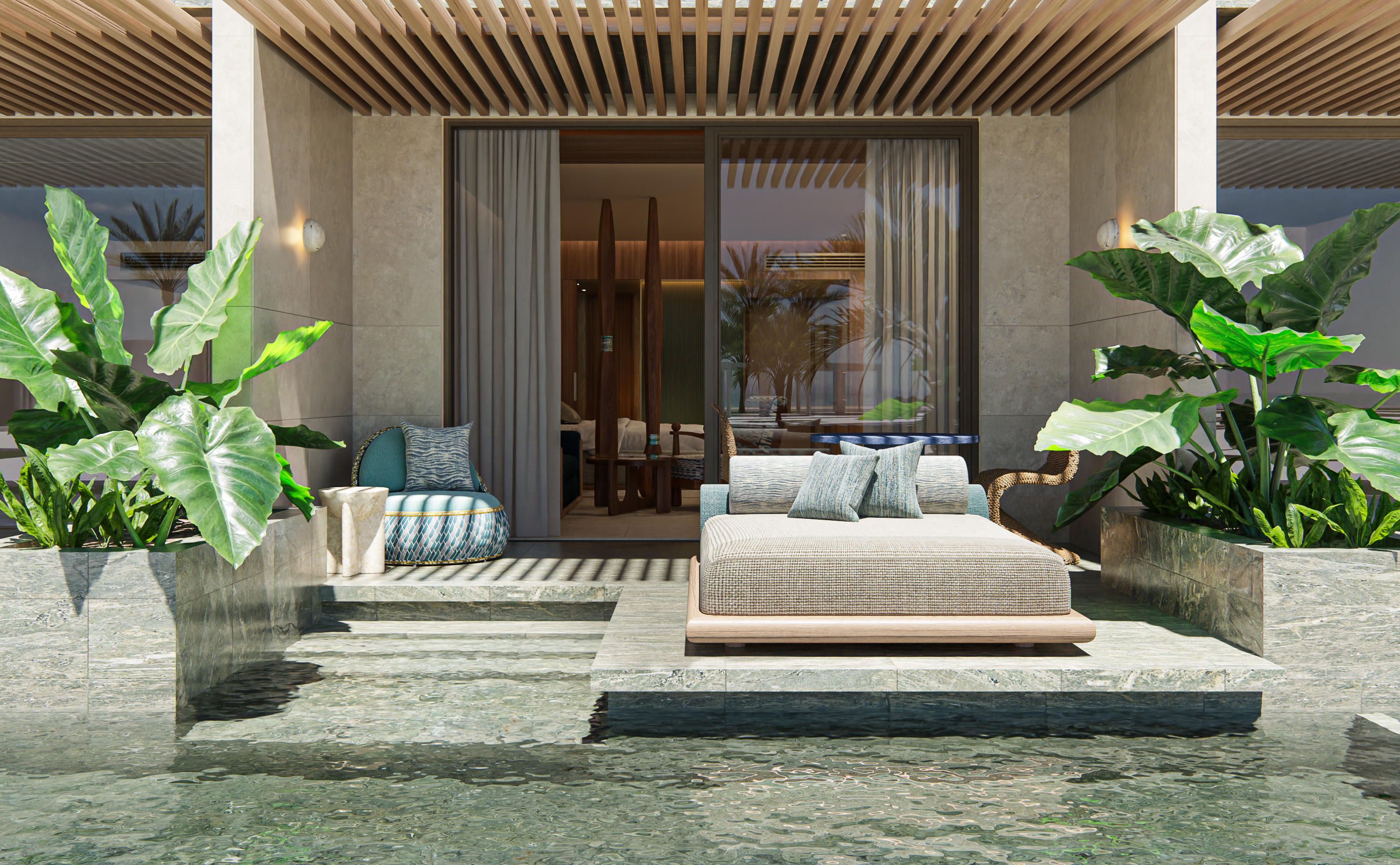 Almare Beach Resort Las Terrenas Curio by Hilton King Guest Room Patio Pool Almare Beach Resort Las Terrenas Curio by Hilton King Guest Room Patio Pool