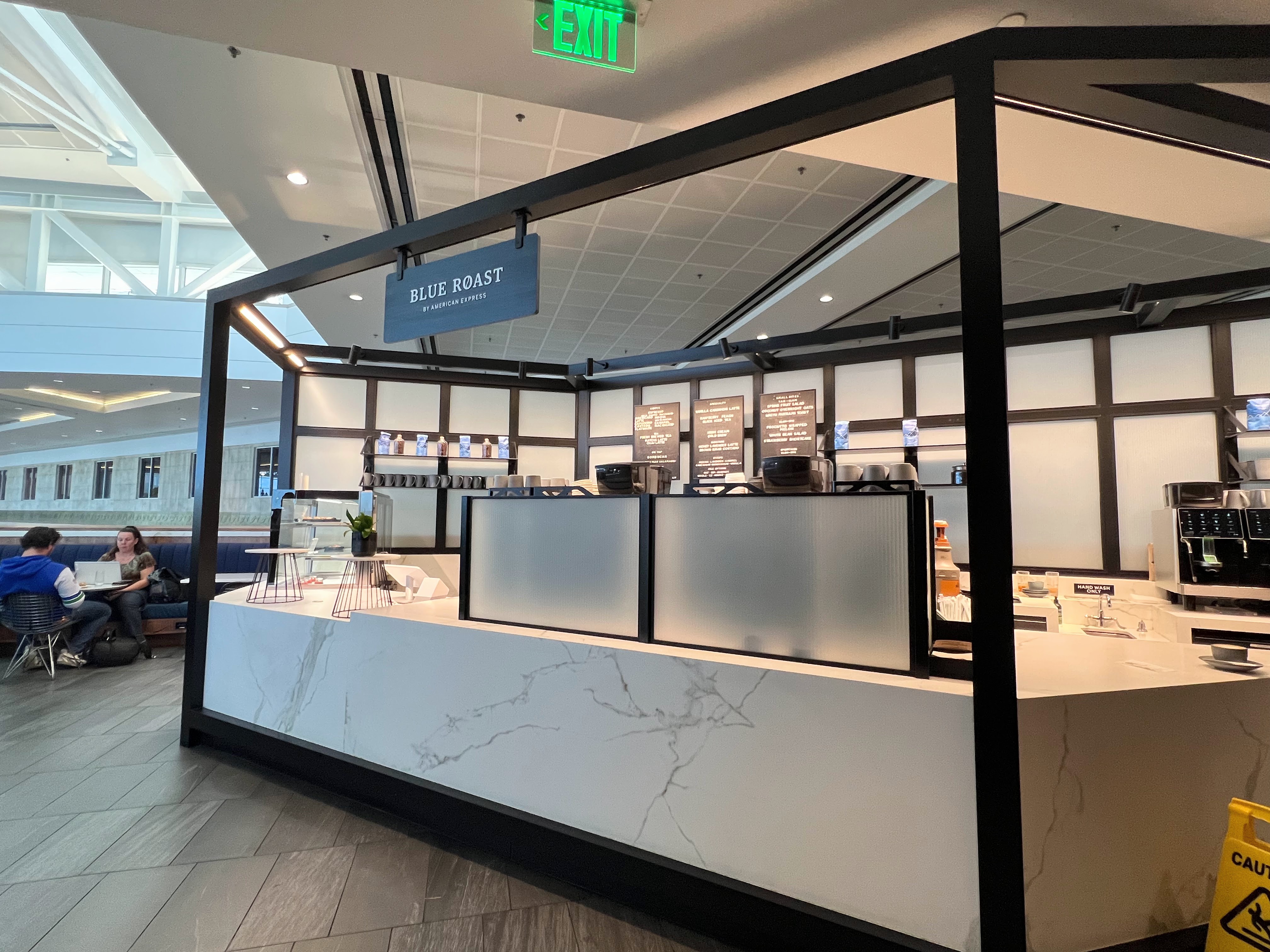 Amex Centurion Lounge at Seattle Airport coffee bar
