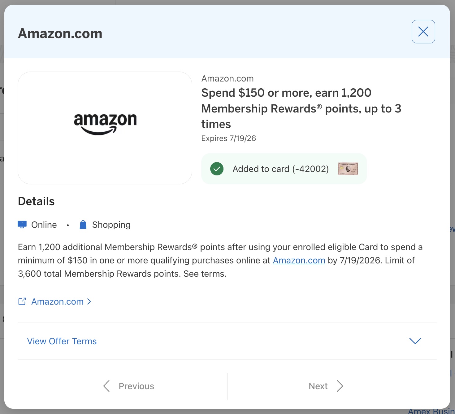 Amex Offer Amazon Amex Offer Amazon