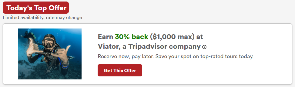 Capital One Shopping Viator 062126 Capital One Shopping Viator 062126