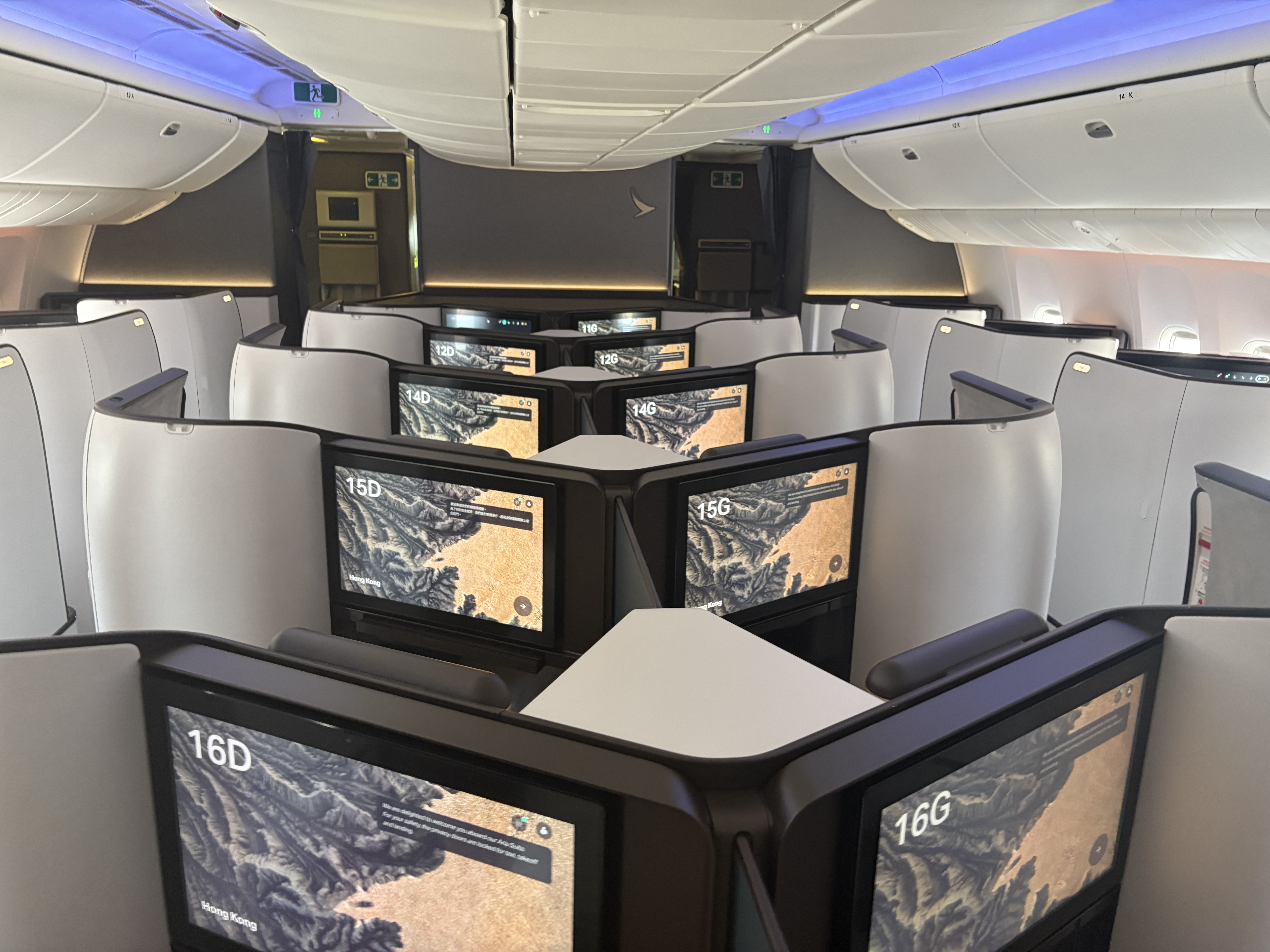 Cathay Pacific 777300ER Aria Suites Cabin