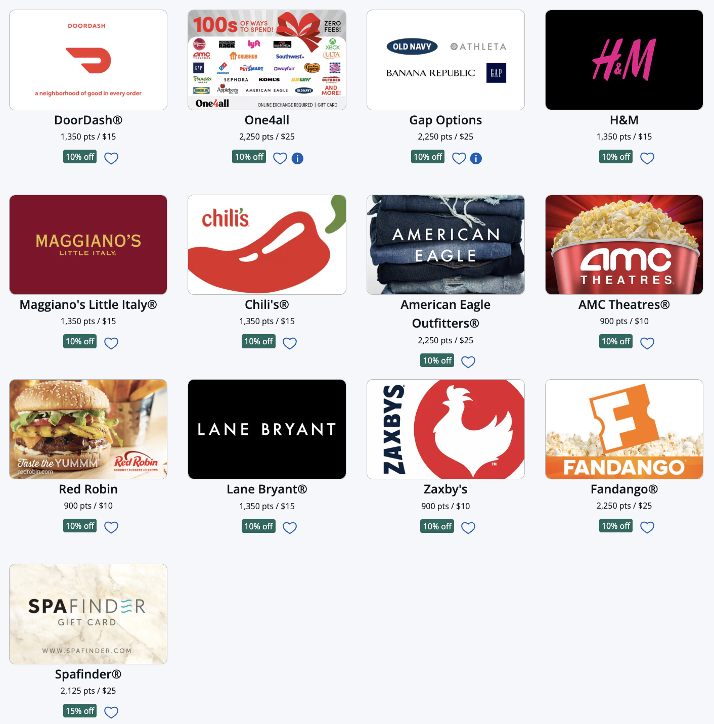 Chase gift card discount May 2026