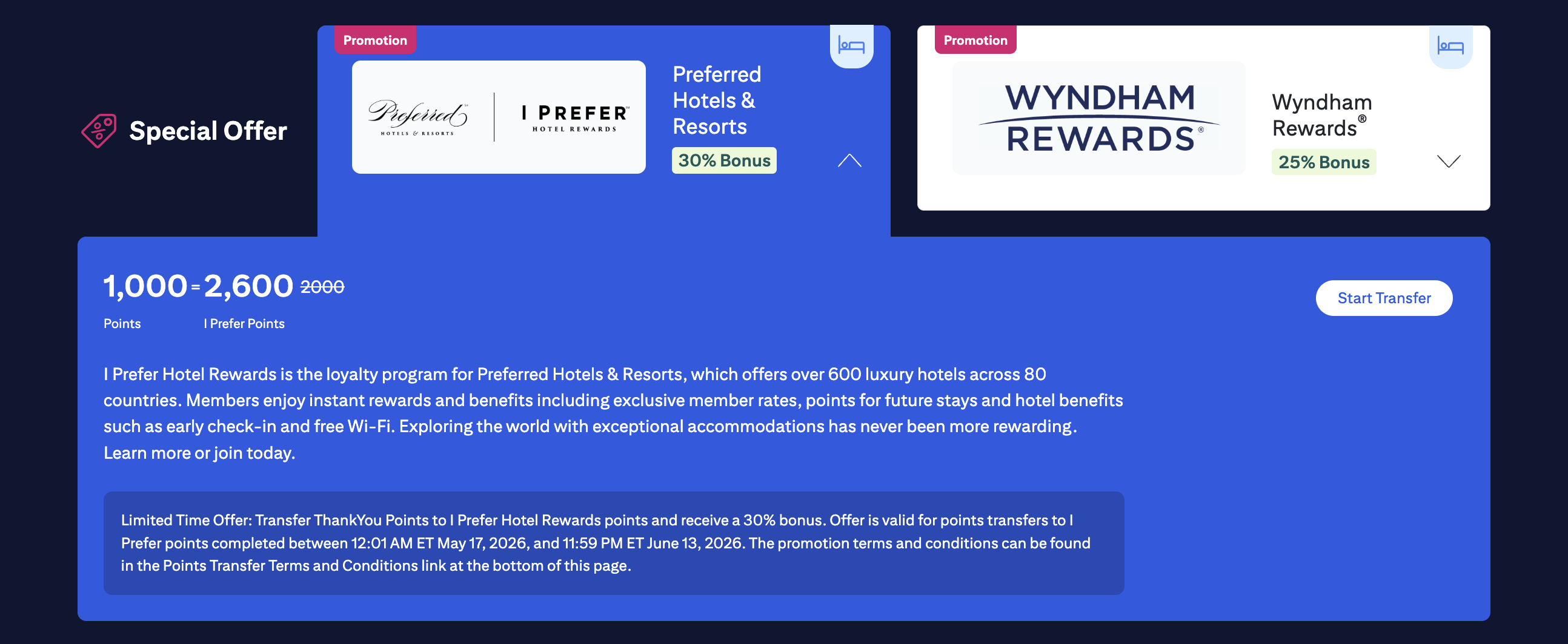 Citi transfer bonus Preferred Hotels May 2026 Citi transfer bonus Preferred Hotels May 2026