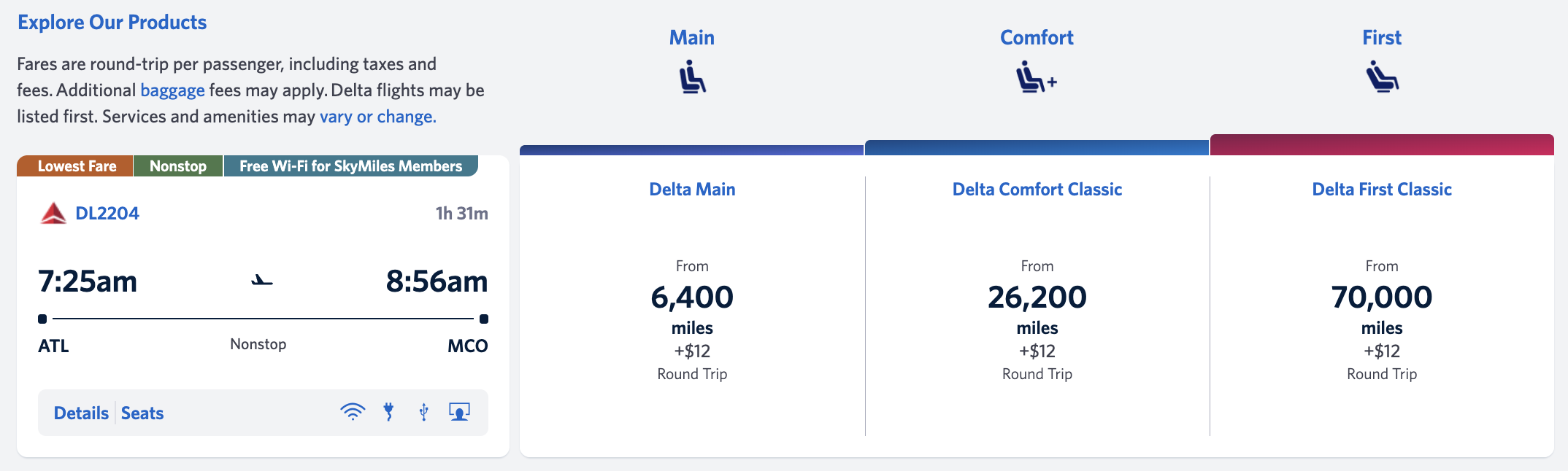 Delta SkyMiles award sale May 2026 ATL MCO
