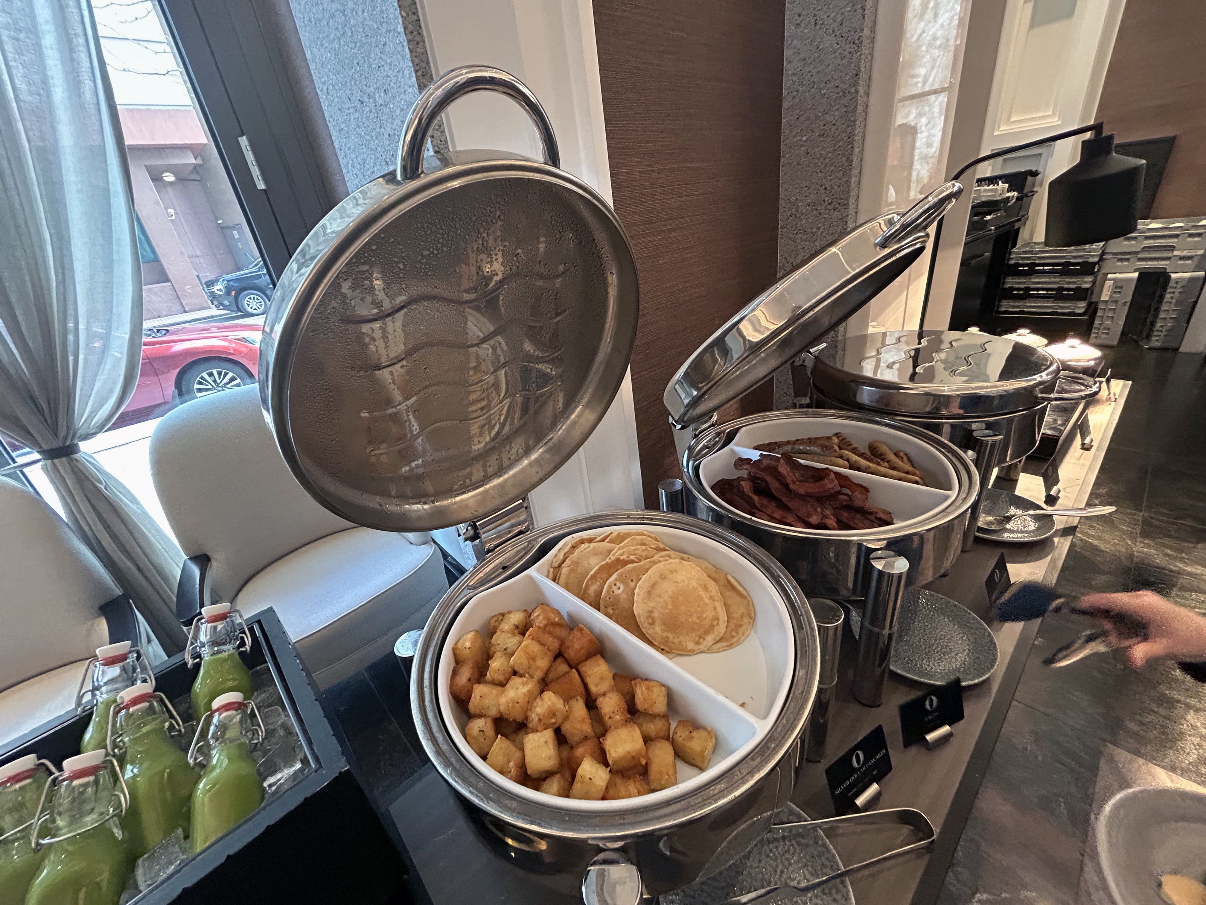 Four Season One Dalton Boston breakfast buffet spread