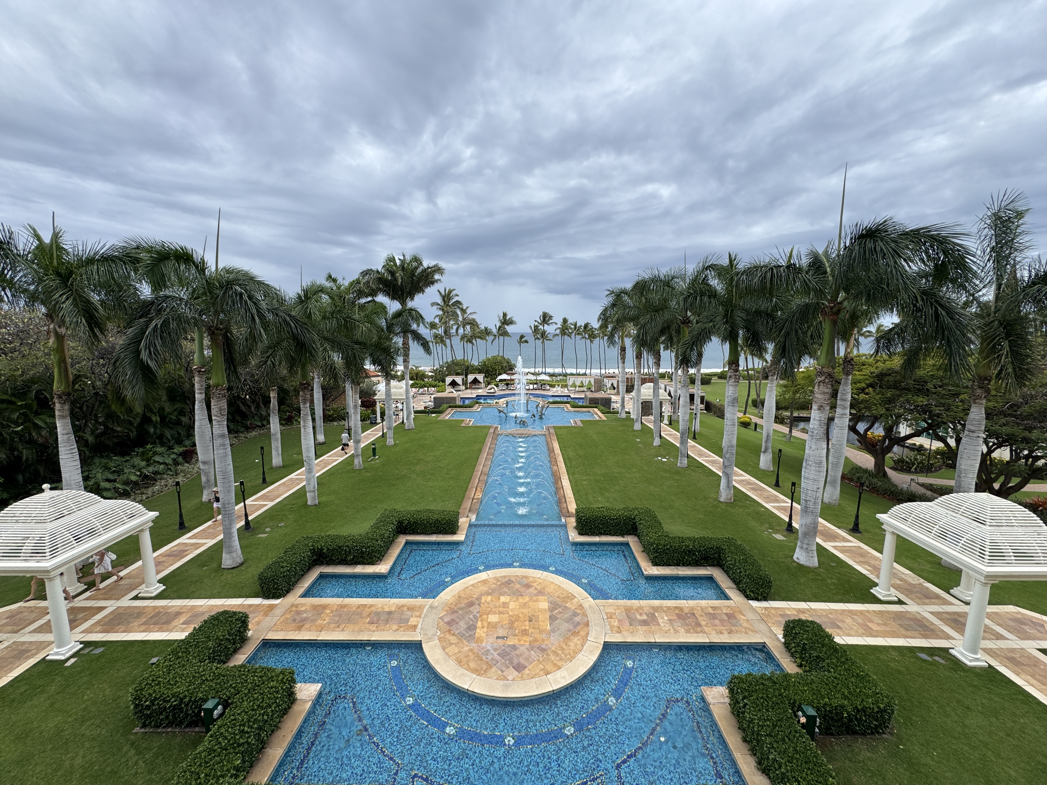 Grand Wailea Fountain and Beach shot Grand Wailea Fountain and Beach shot