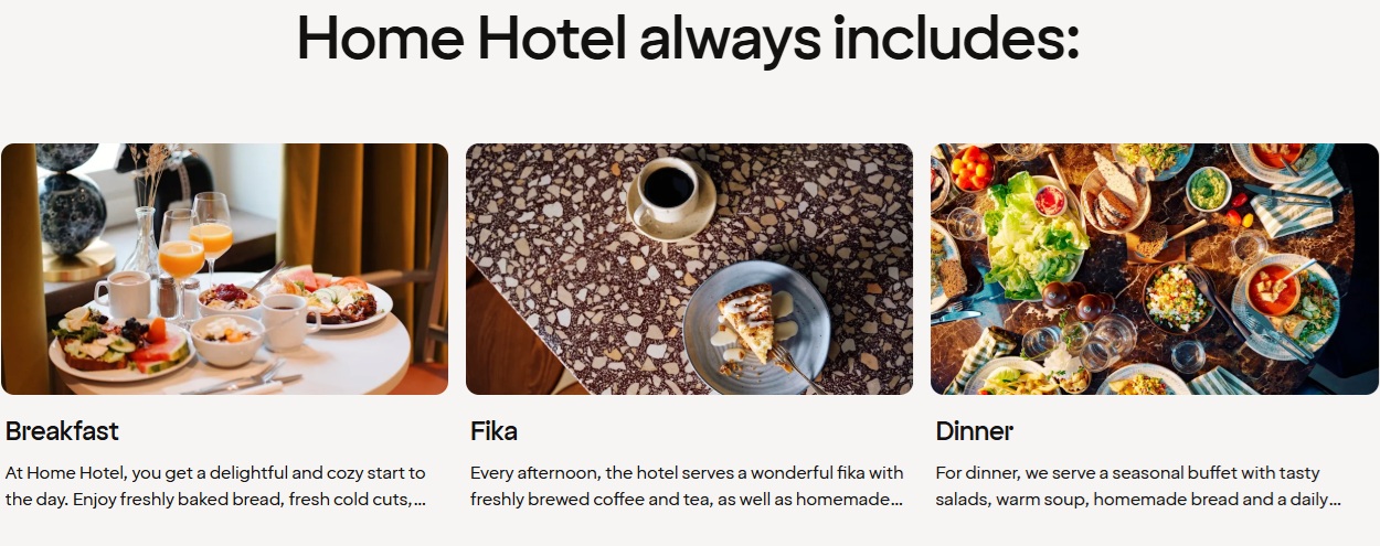 Home Hotels Meal Policy