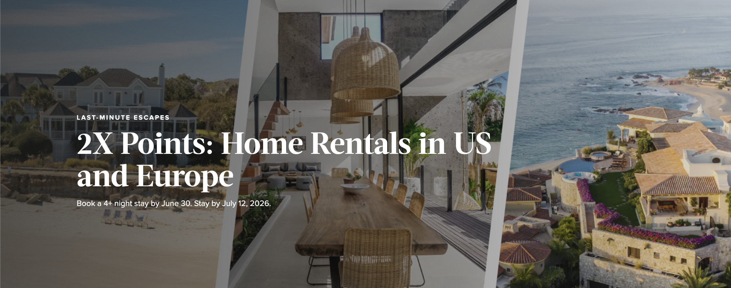 Homes and Villas 3x US Europe promo Homes and Villas 3x US Europe promo