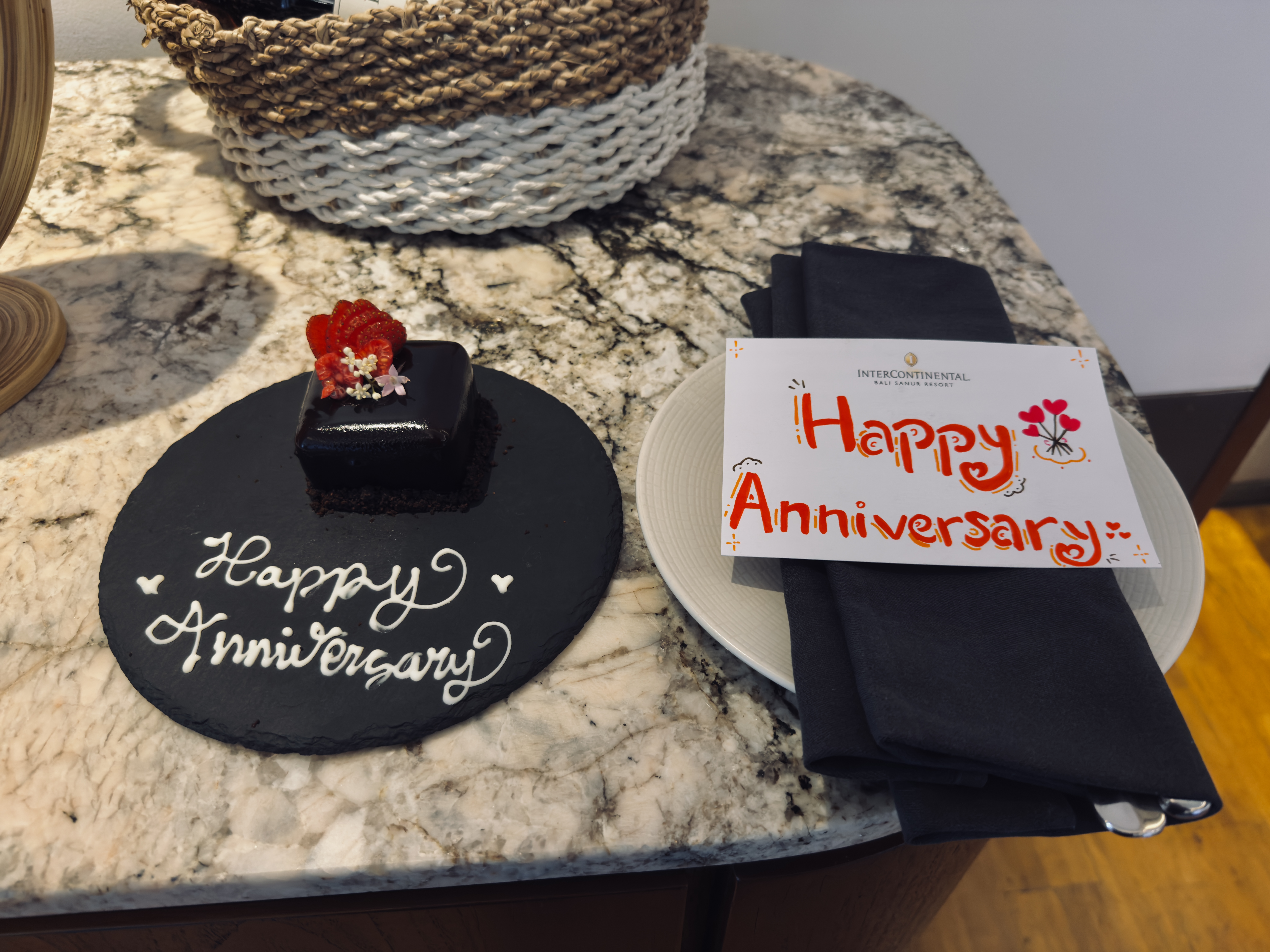 InterContinental Bali Sanur Resort anniversary cake